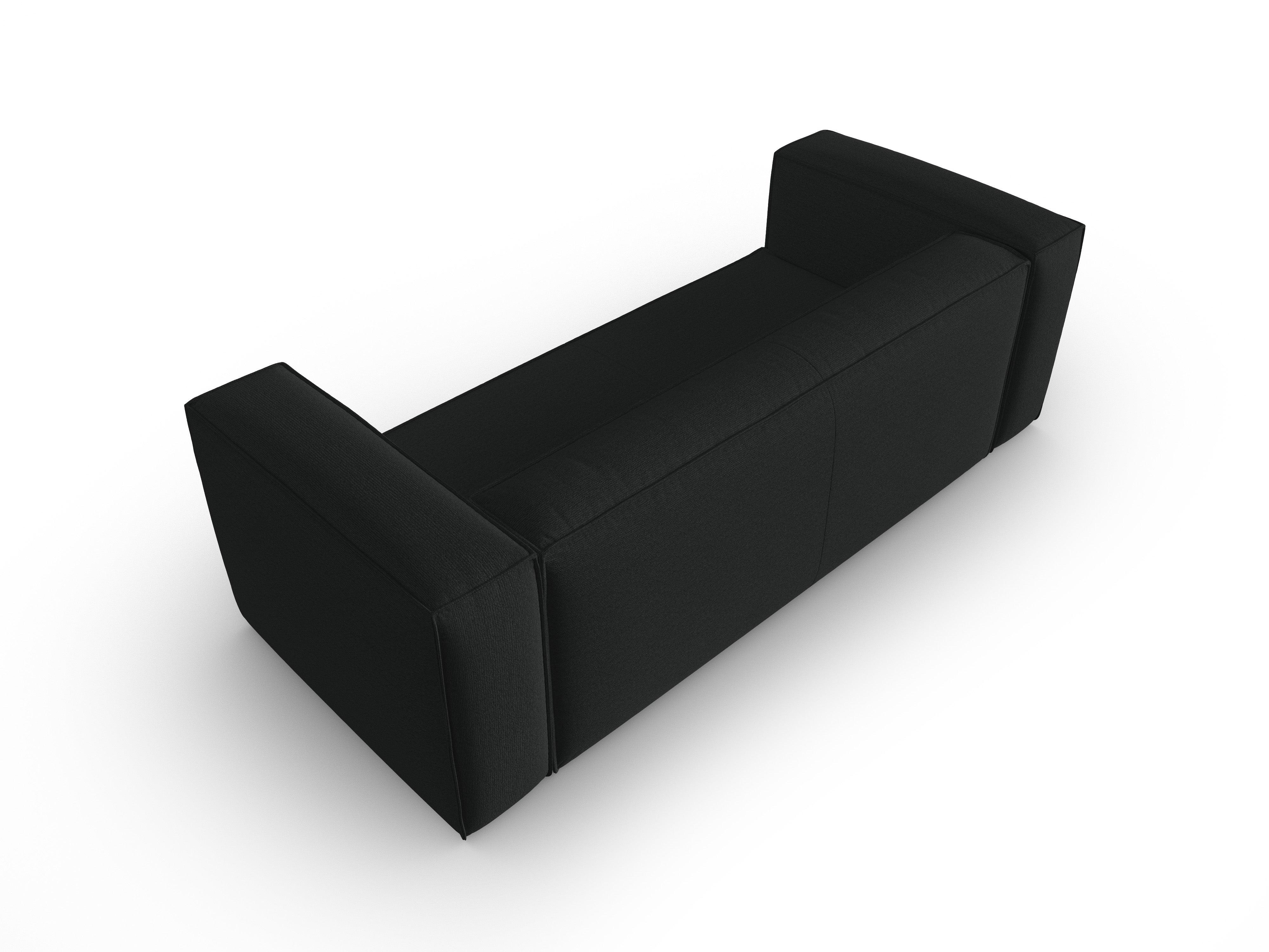 3-Sitzer Sofa MACKAY anthrazit Bouclé