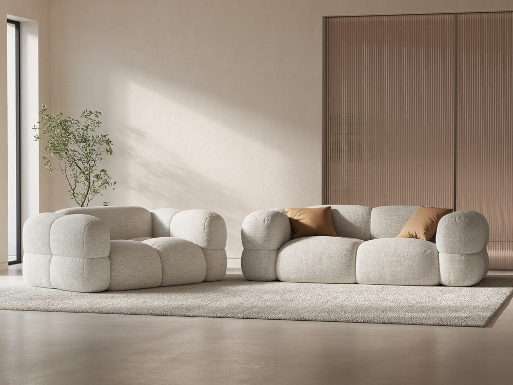 Sofa 3-Sitzer LORETTO hellbeige
