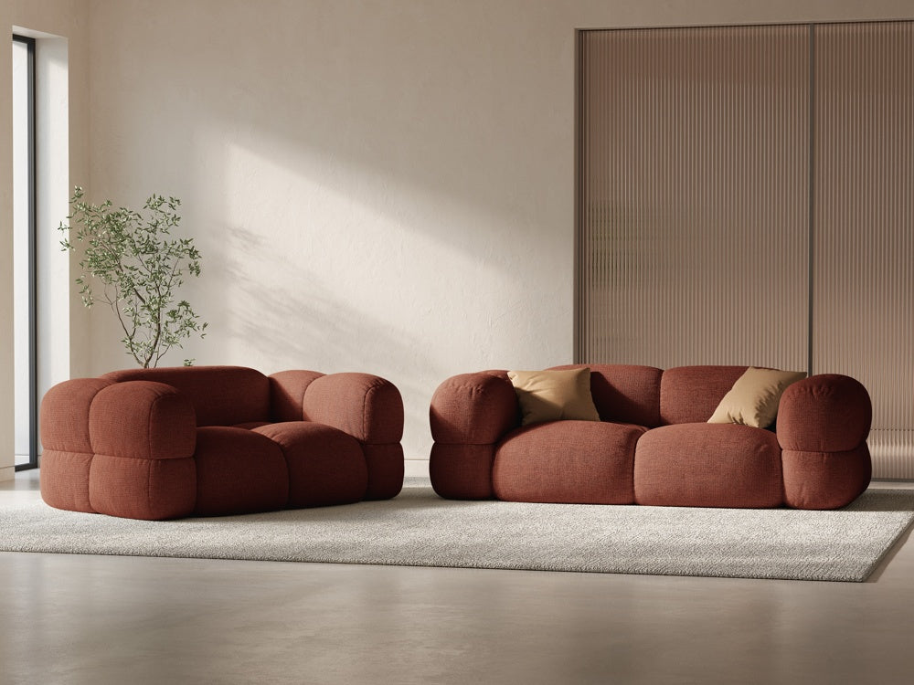 Sofa 3-sitzig LORETTO koralle