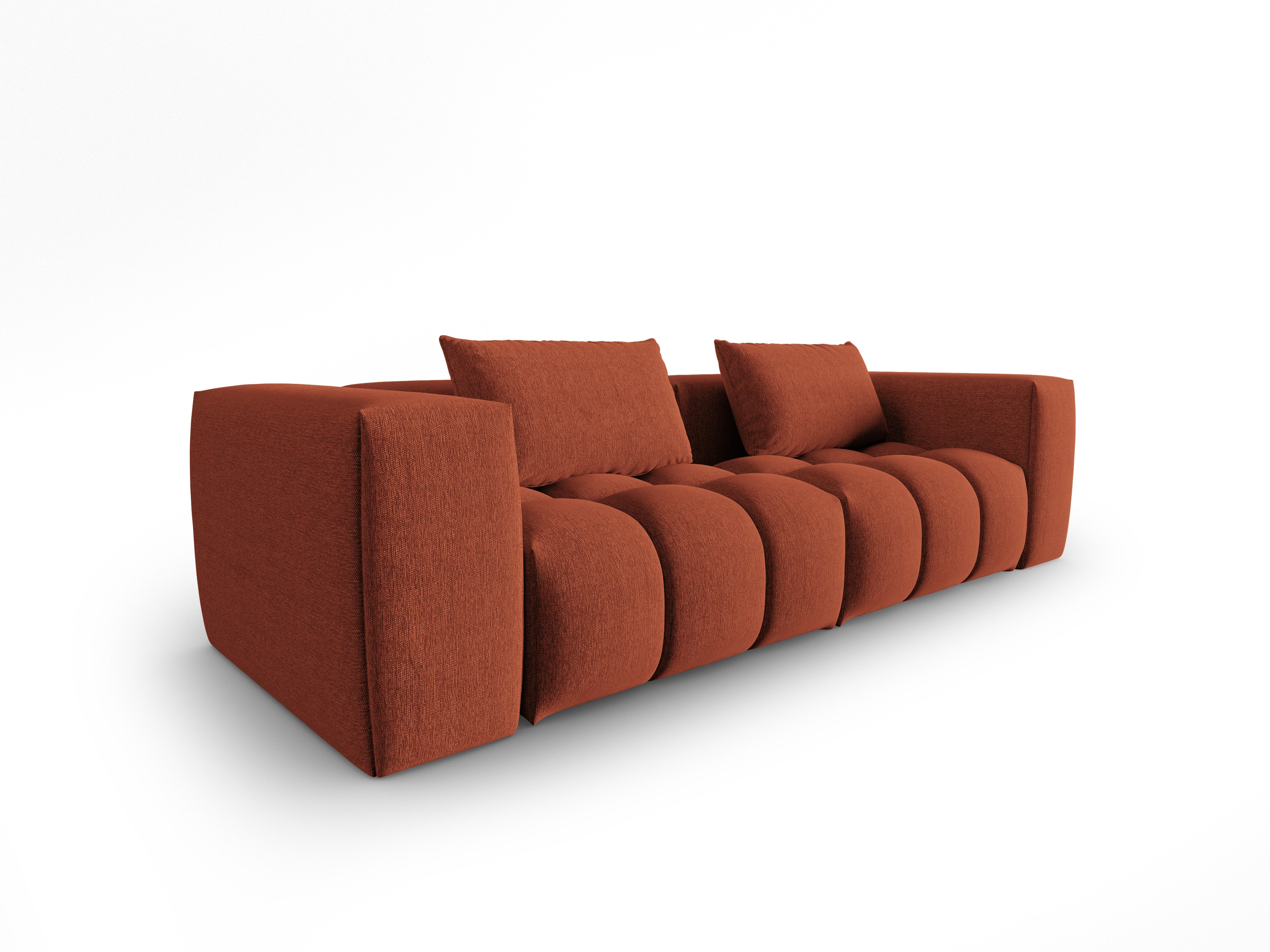 Sofa 3-sitzig VERONA korallenrot
