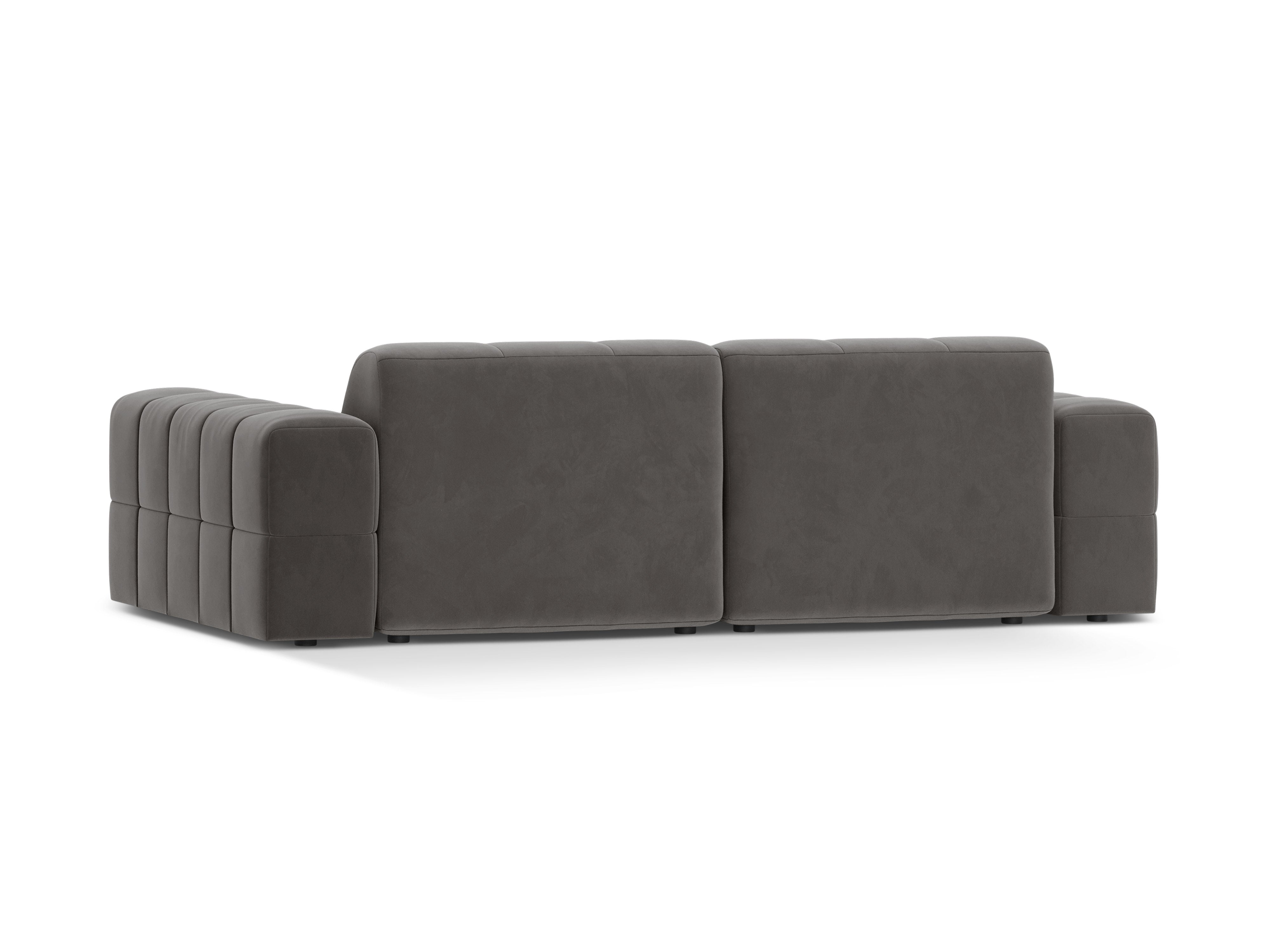 3-Sitzer-Samtsofa grau Chicago