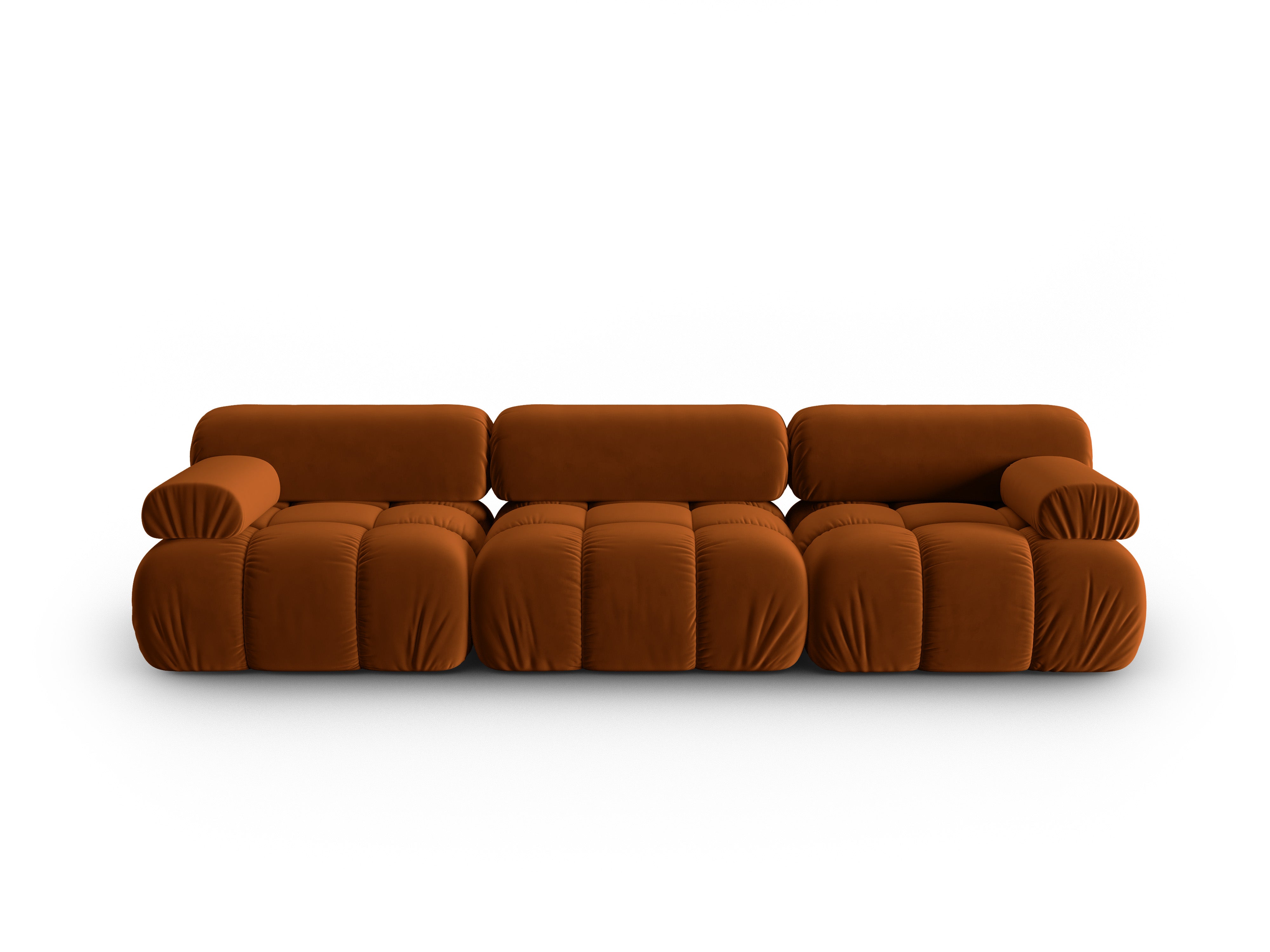 CORTINA Brick Velvet 3-Seater Sofa