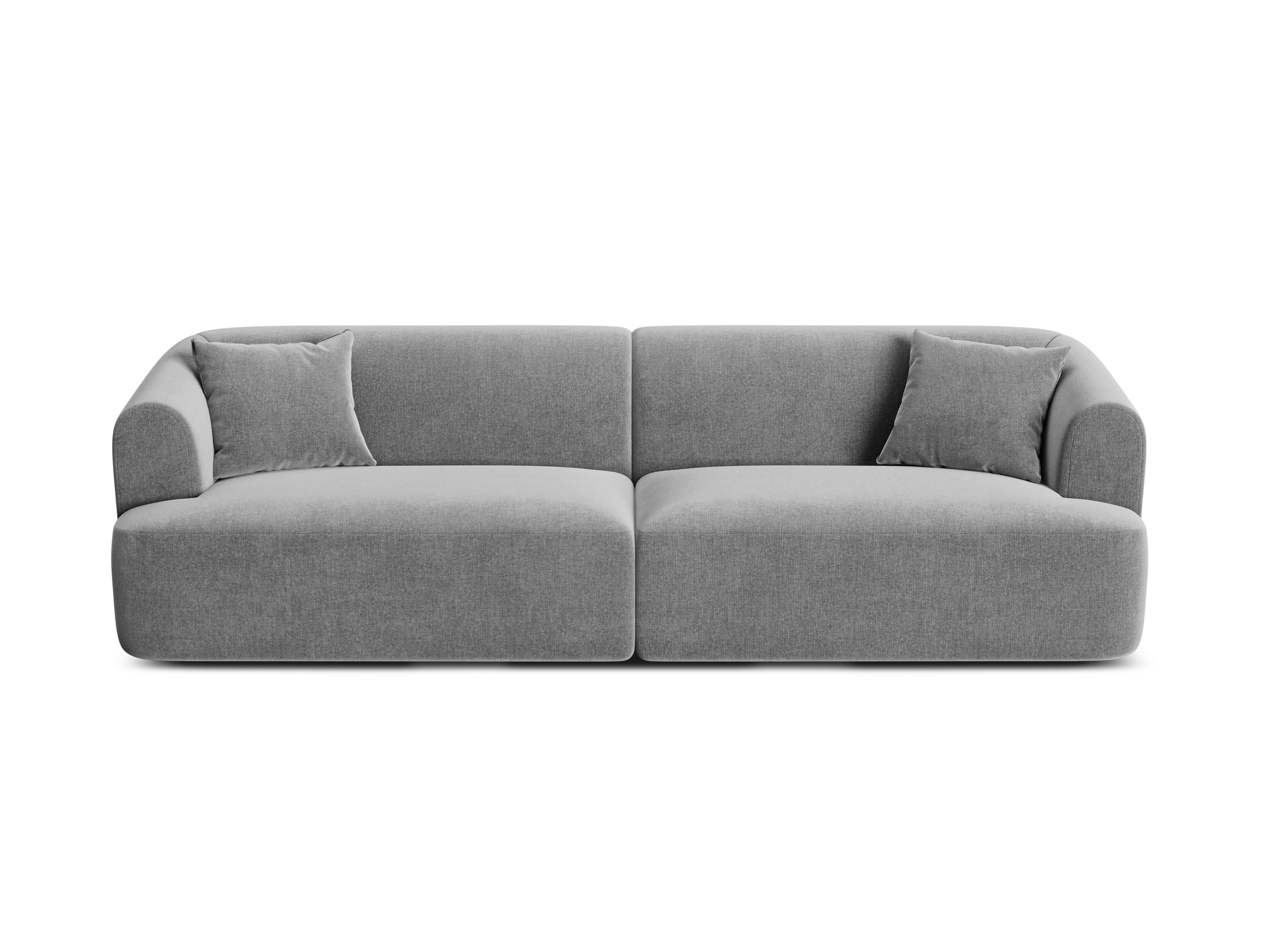 Sofa aus Samt für 4 Personen CAMPI grau