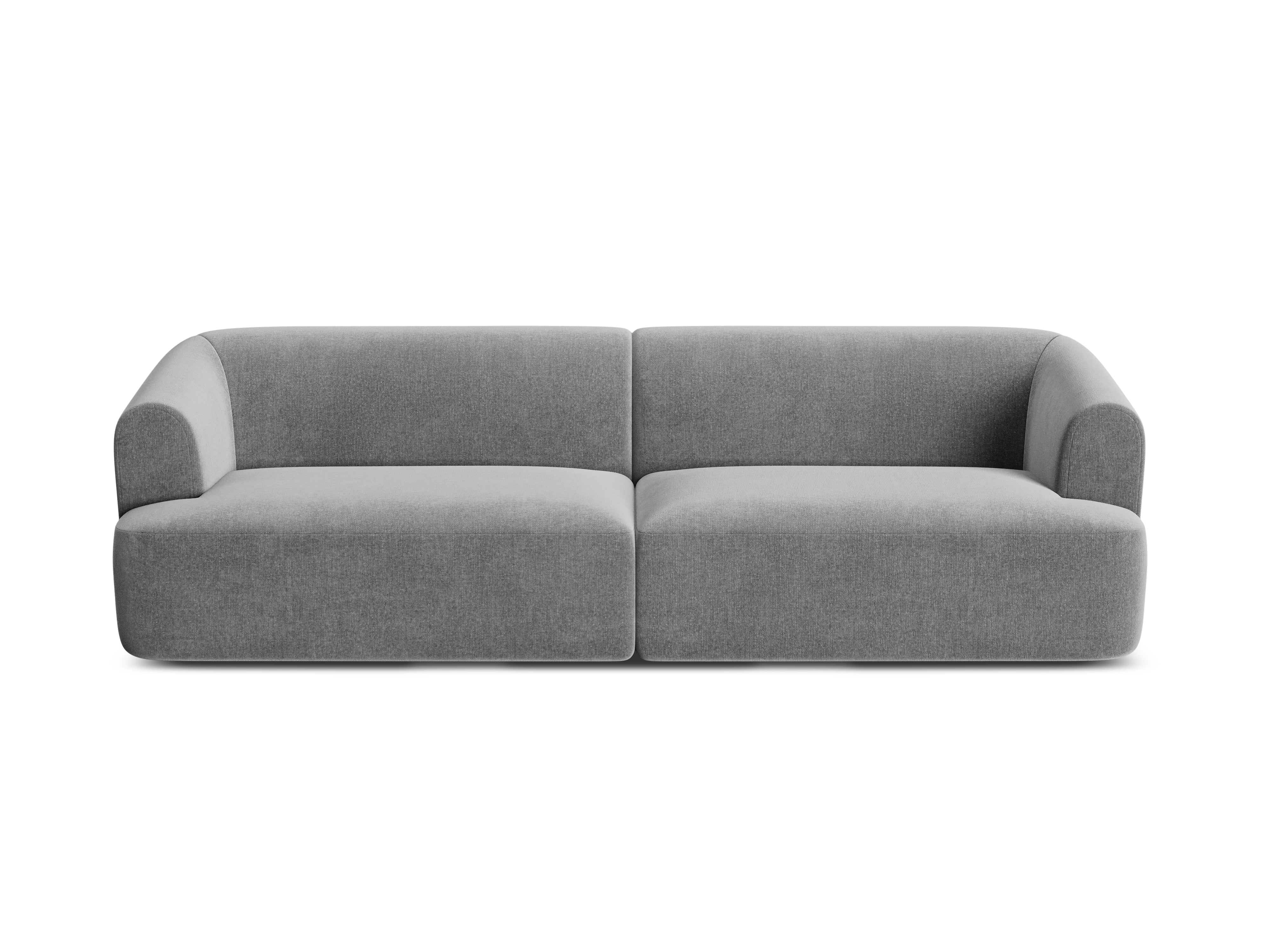 Sofa aus Samt für 4 Personen CAMPI grau