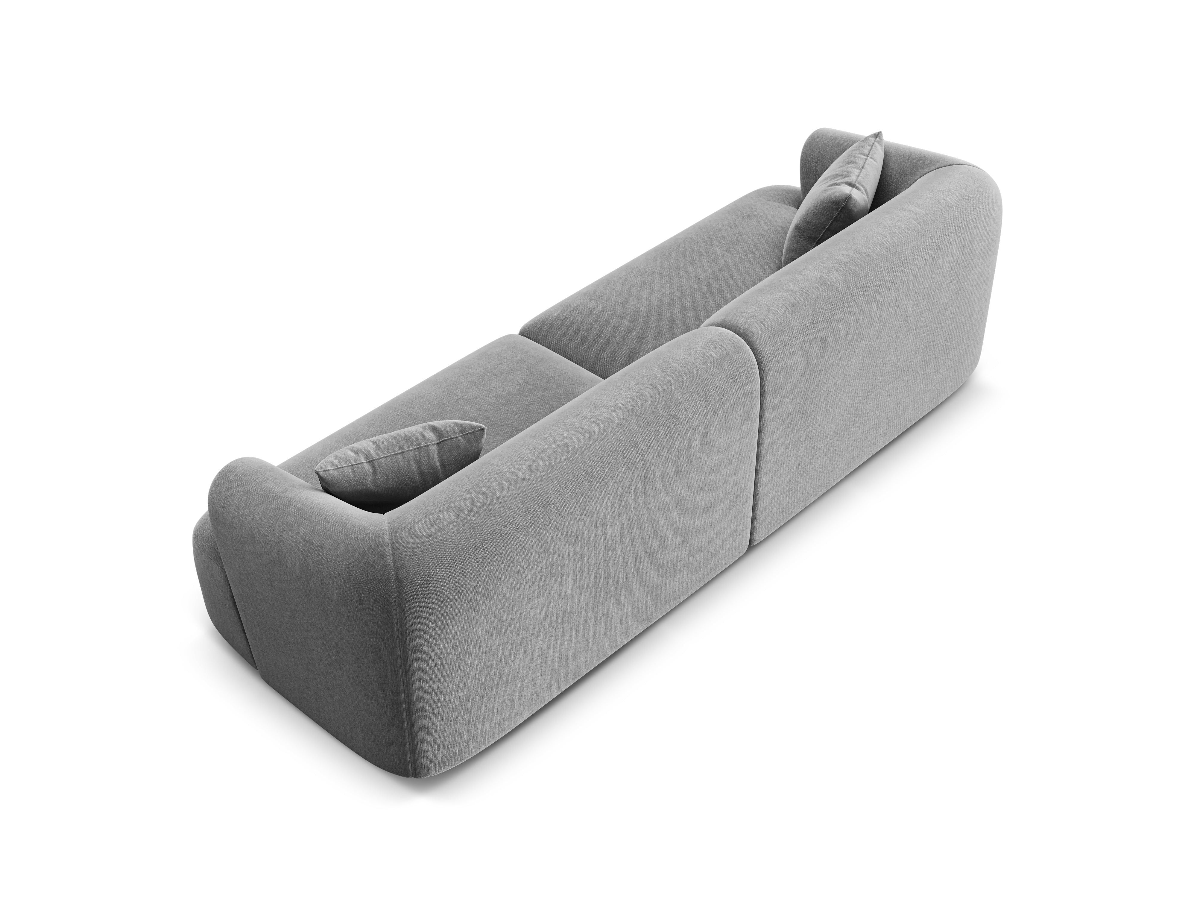 Sofa aus Samt für 4 Personen CAMPI grau