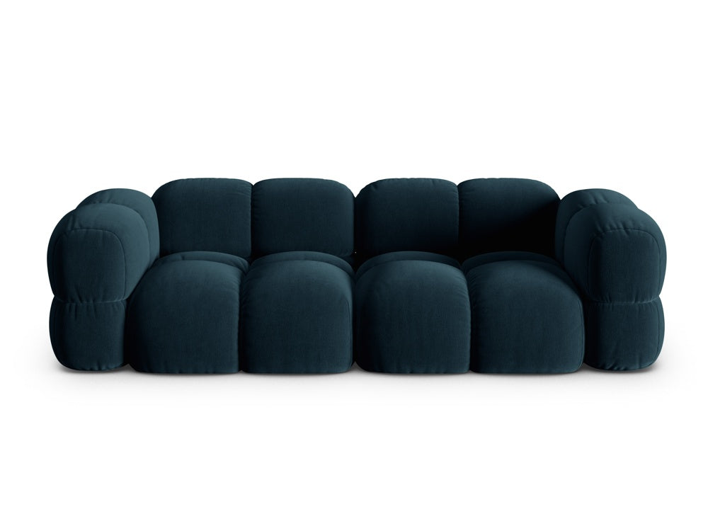 Sofa für 4 Personen aus Samt LORETTO petrol