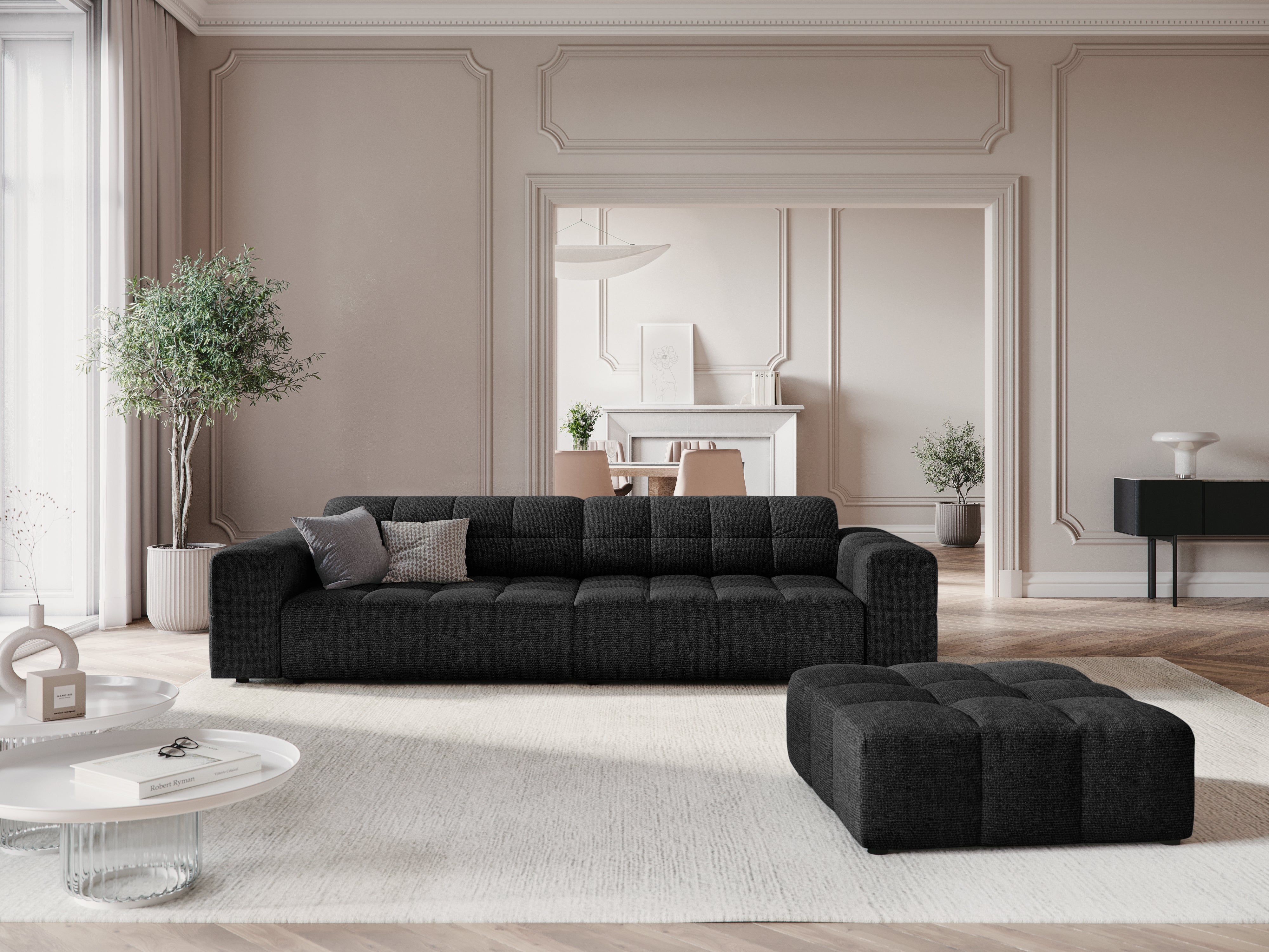4-Personen-Sofa Chicago Black Szenil