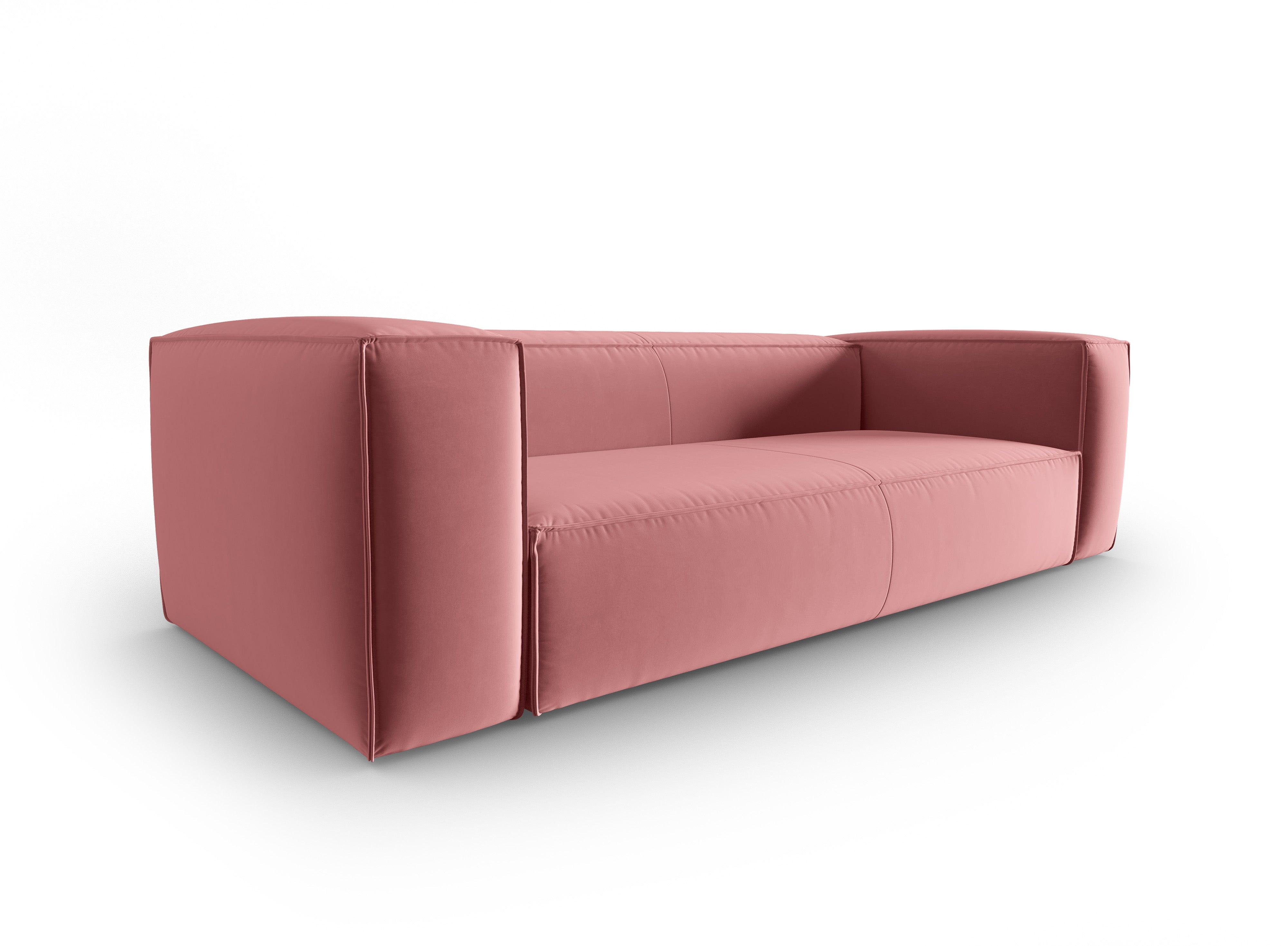 Samt 4-Sitzer-Sofa MACKAY lachs