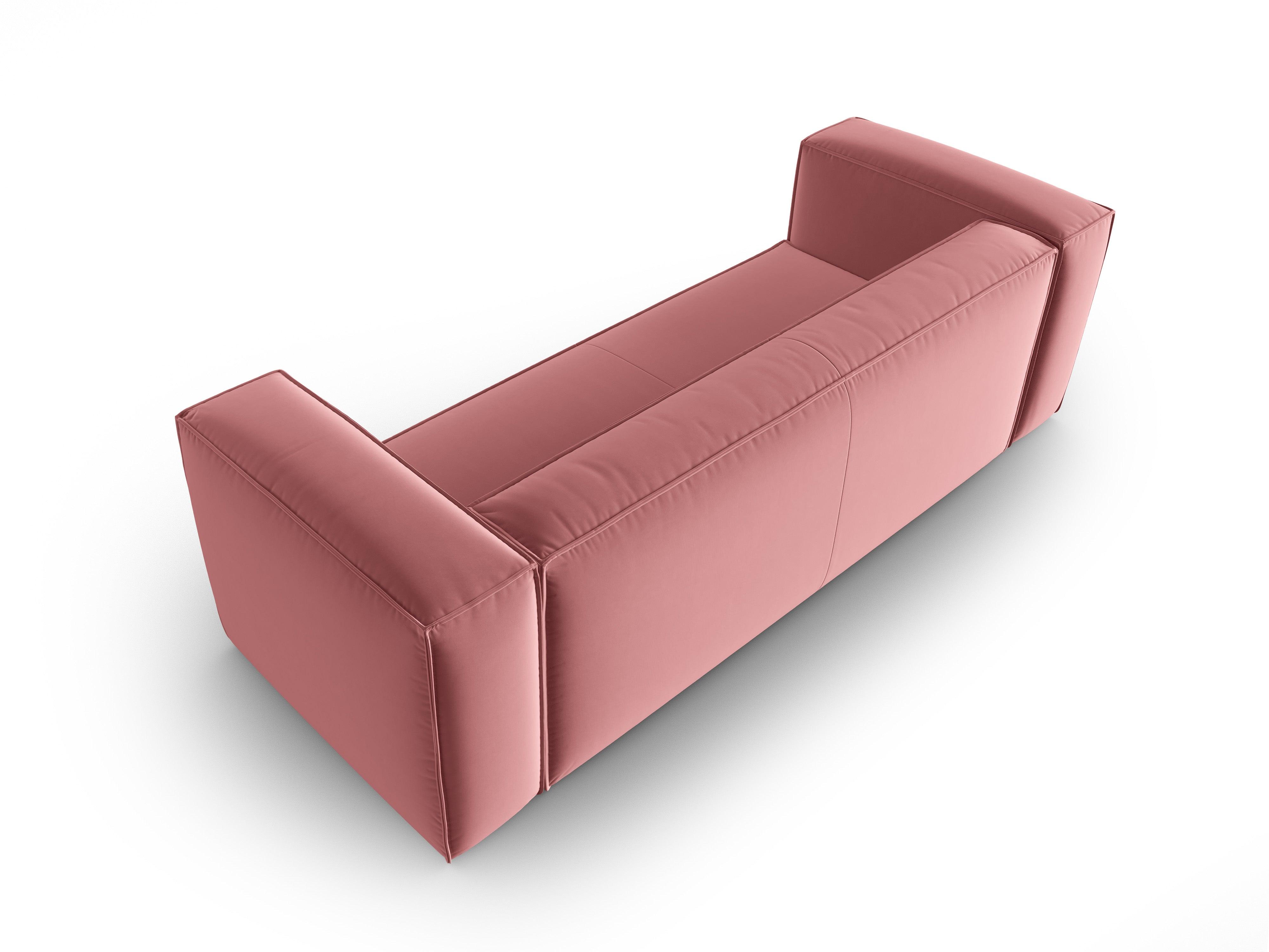 Samt 4-Sitzer-Sofa MACKAY lachs