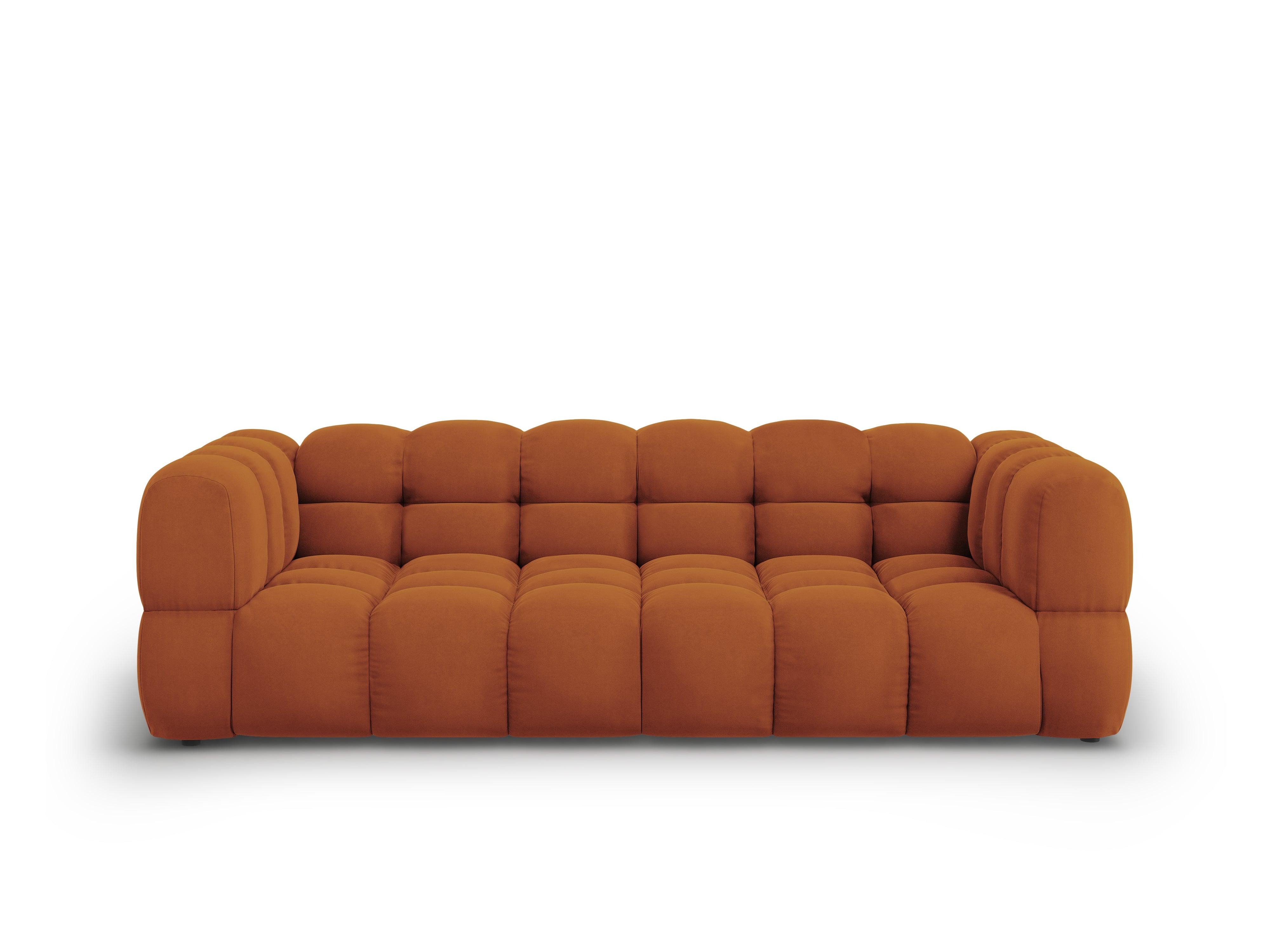 Sofa aksamitna 4-osobowa SKY terracotta Cosmopolitan Design    Eye on Design