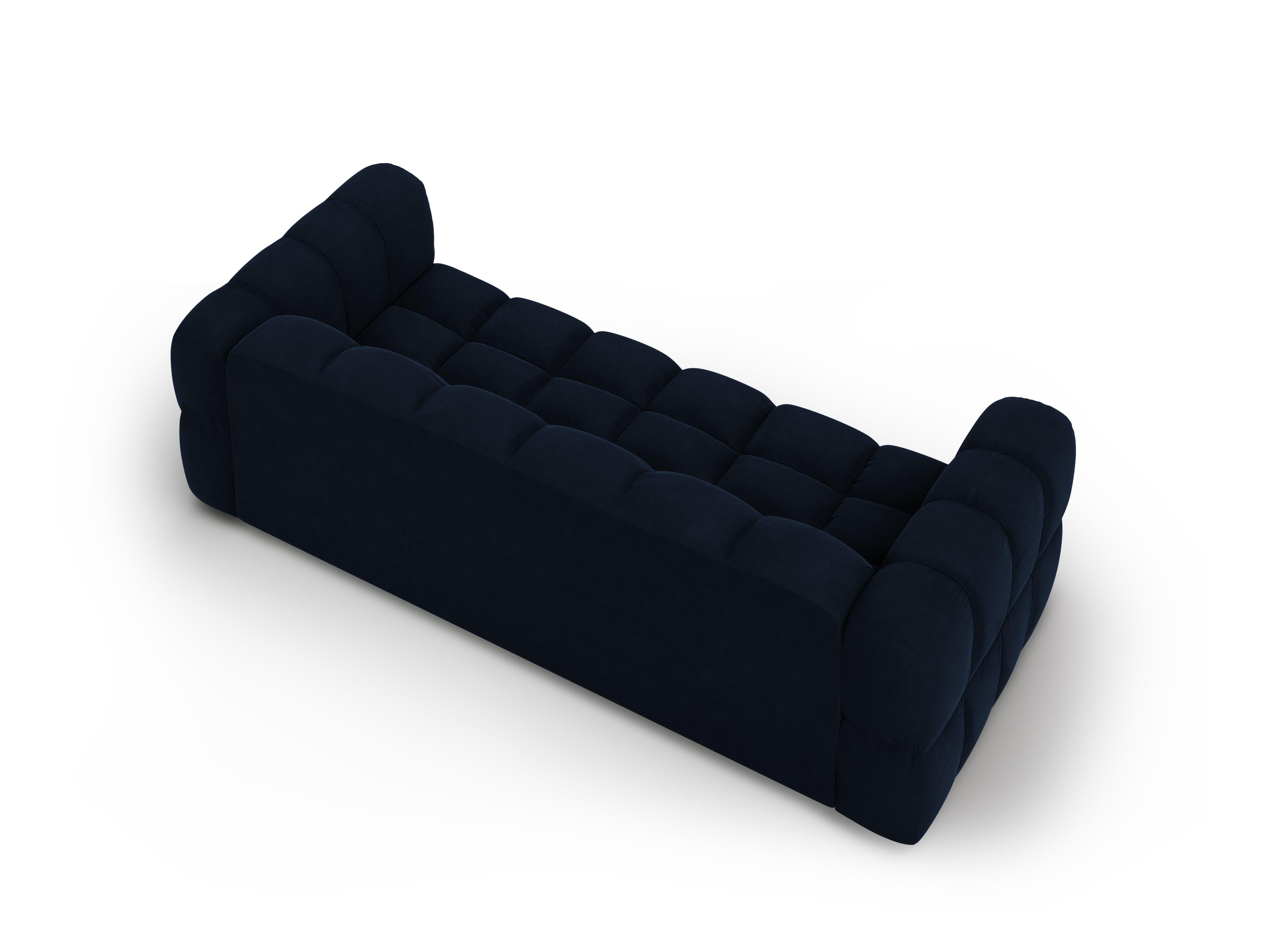 Sofa aksamitna 4-osobowa SKY granat królewski Cosmopolitan Design    Eye on Design