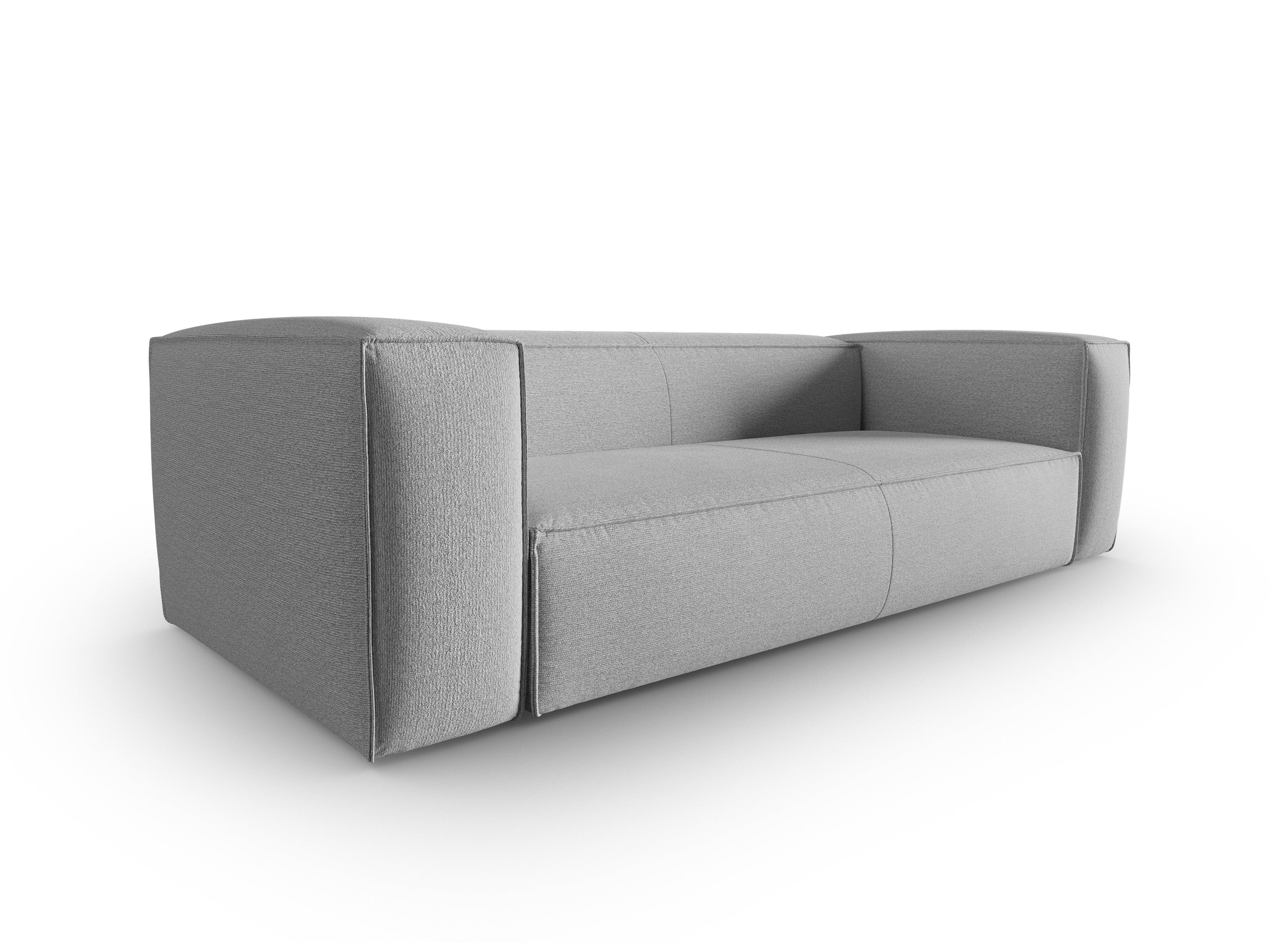 4-Sitzer-Sofa MACKAY grau Bouclé