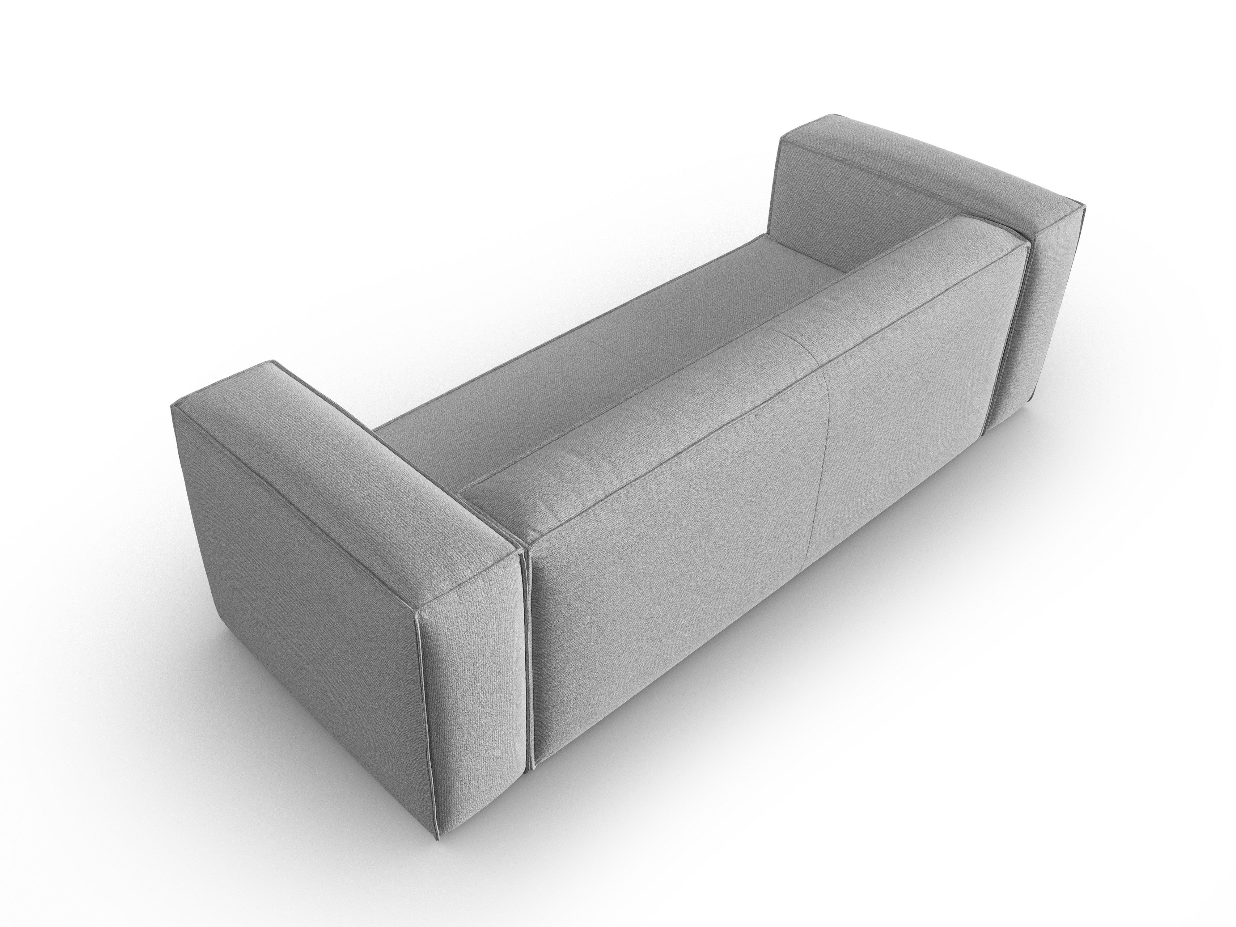 4-Sitzer-Sofa MACKAY grau Bouclé