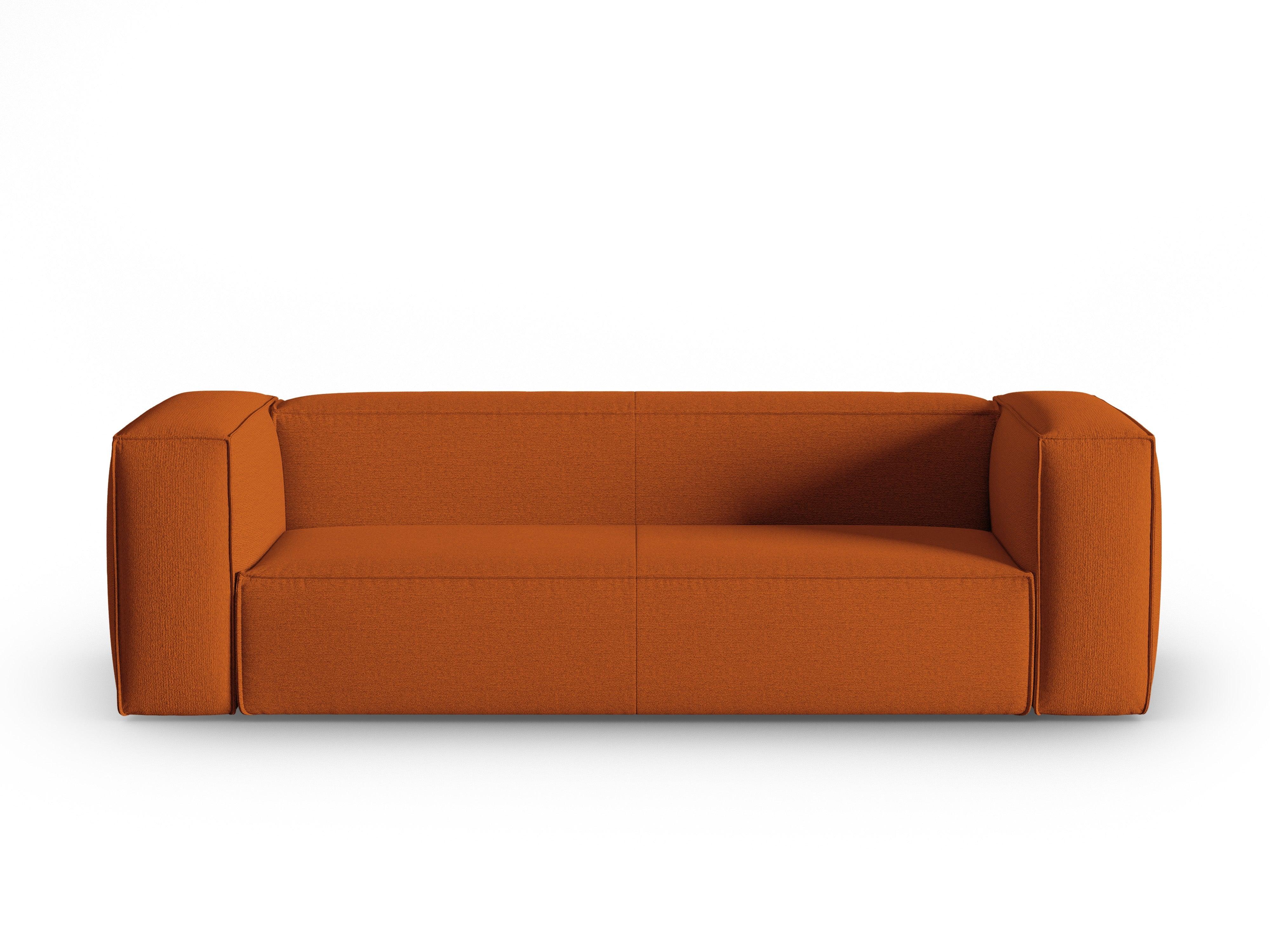 4-Sitzer-Sofa MACKAY Terrakotta-Bouclé