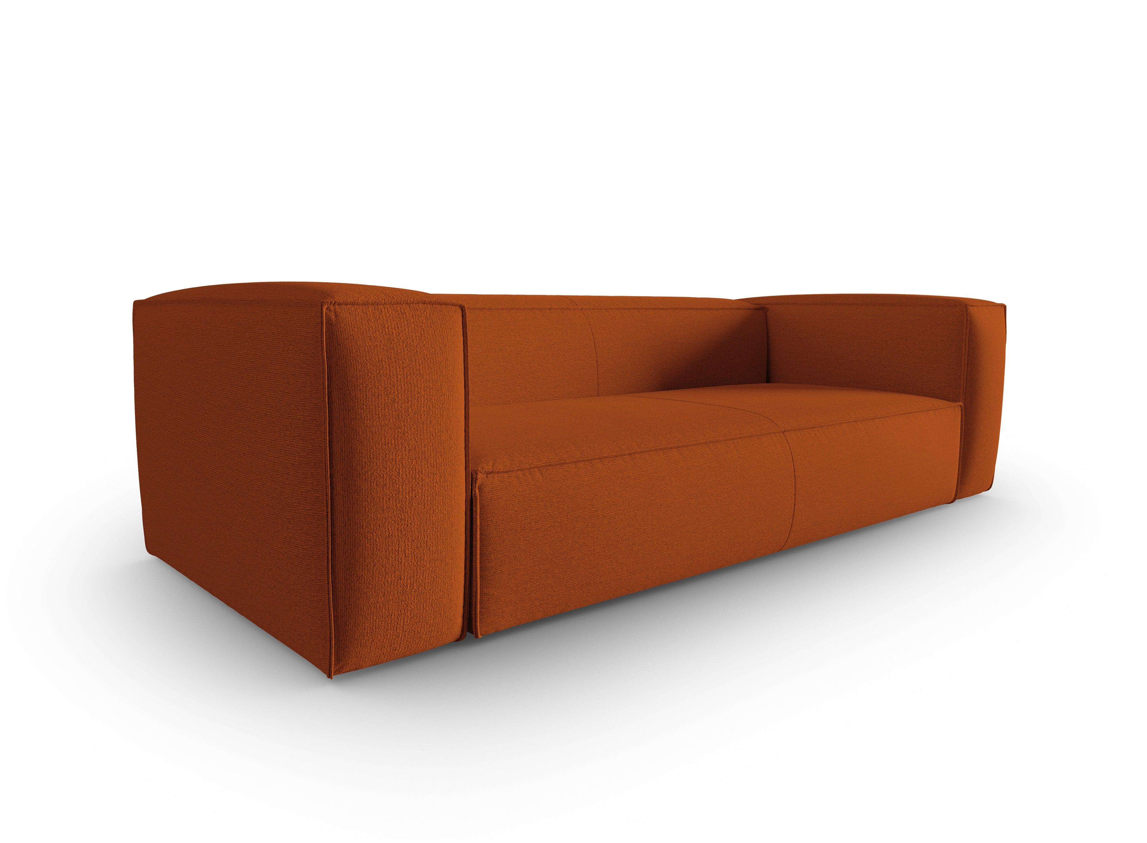 4-Sitzer-Sofa MACKAY Terrakotta-Bouclé