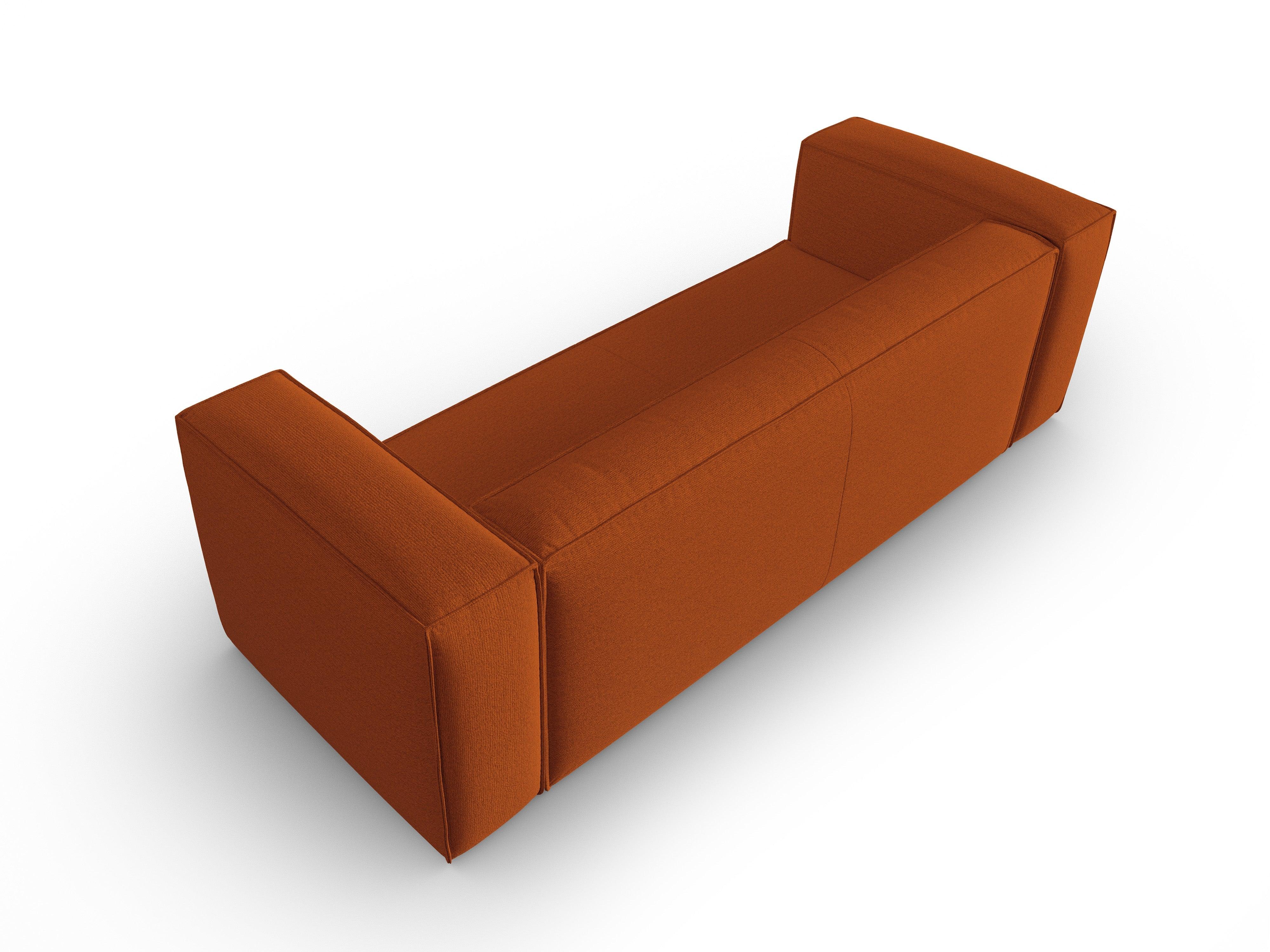 4-Sitzer-Sofa MACKAY Terrakotta-Bouclé