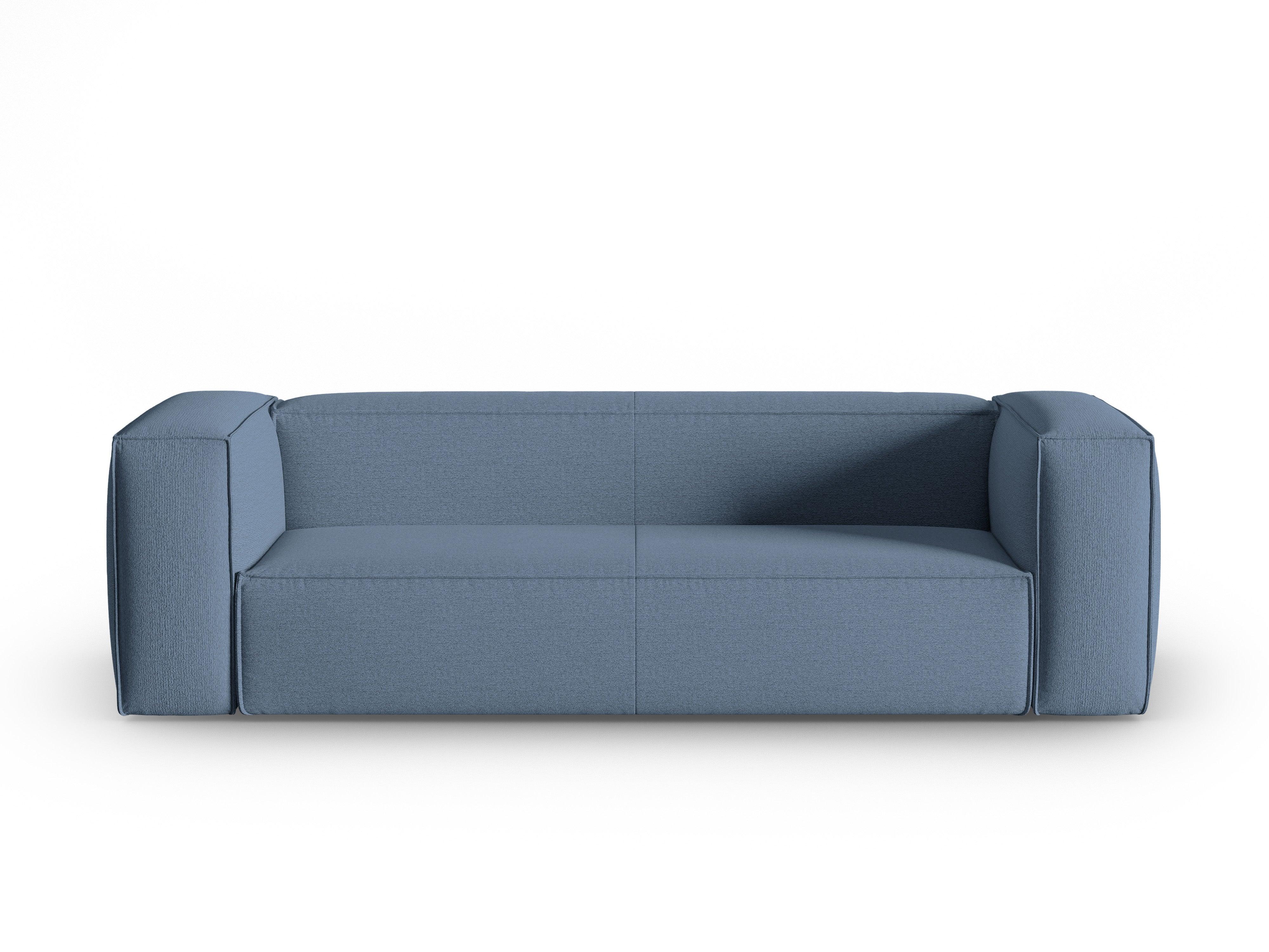 4-Sitzer-Sofa MACKAY blau Bouclé