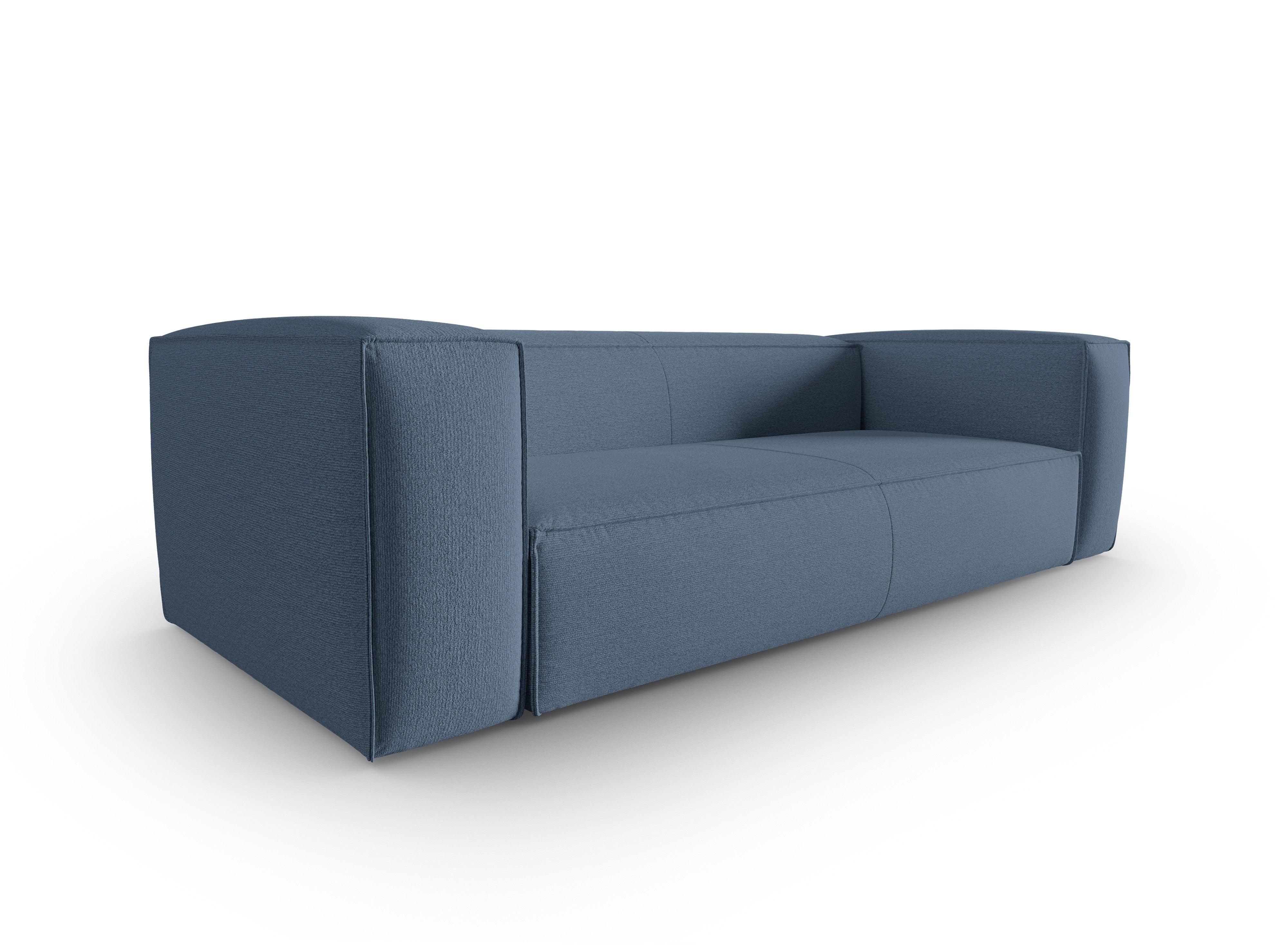 4-Sitzer-Sofa MACKAY blau Bouclé