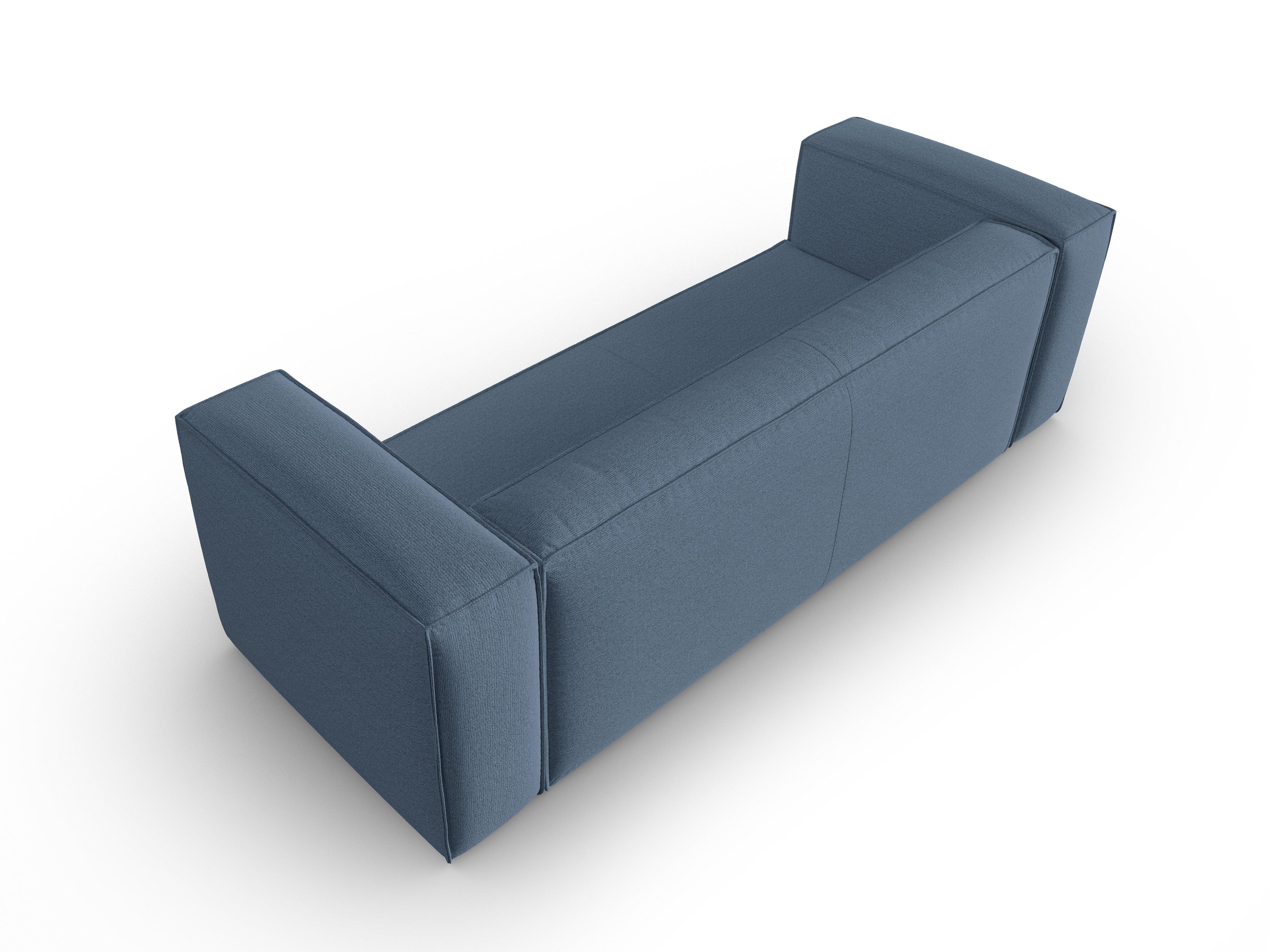 4-Sitzer-Sofa MACKAY blau Bouclé