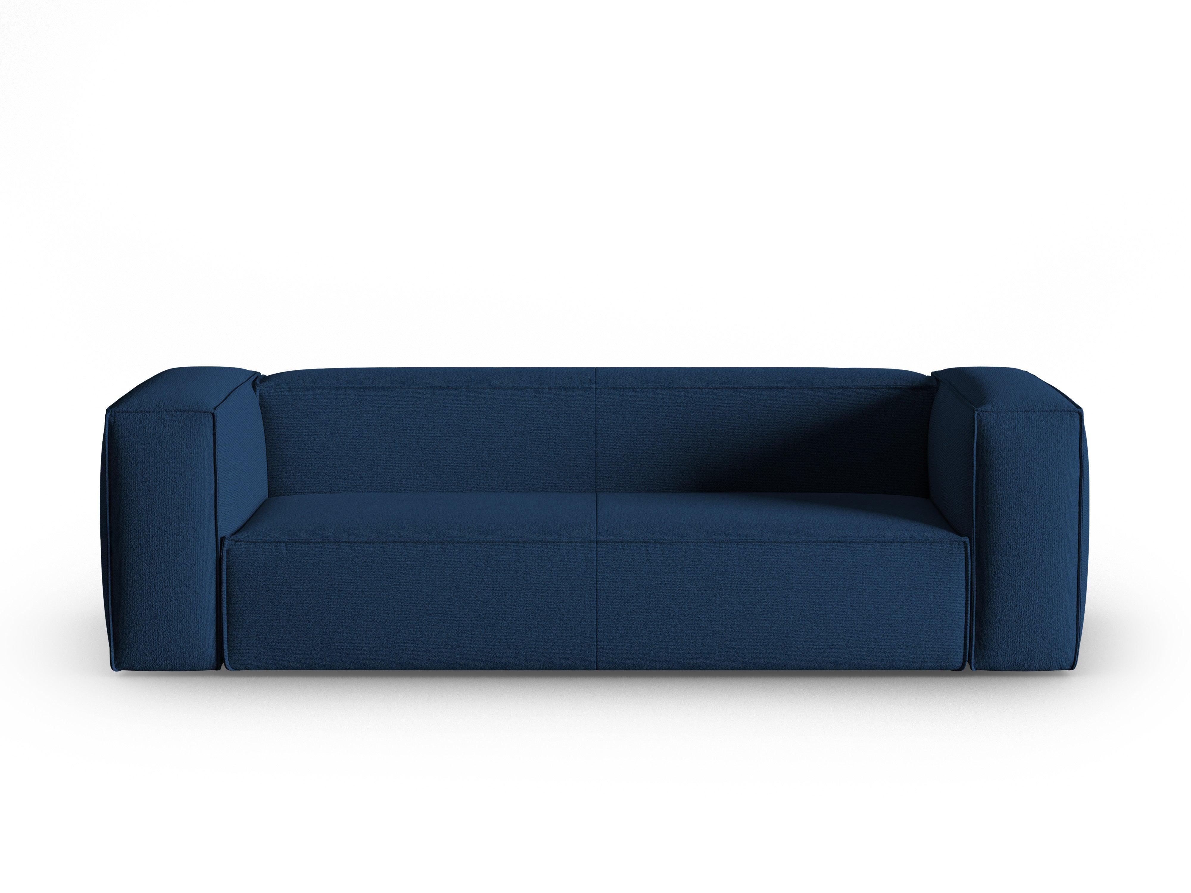 4-Sitzer-Sofa MACKAY dunkelblau Bouclé