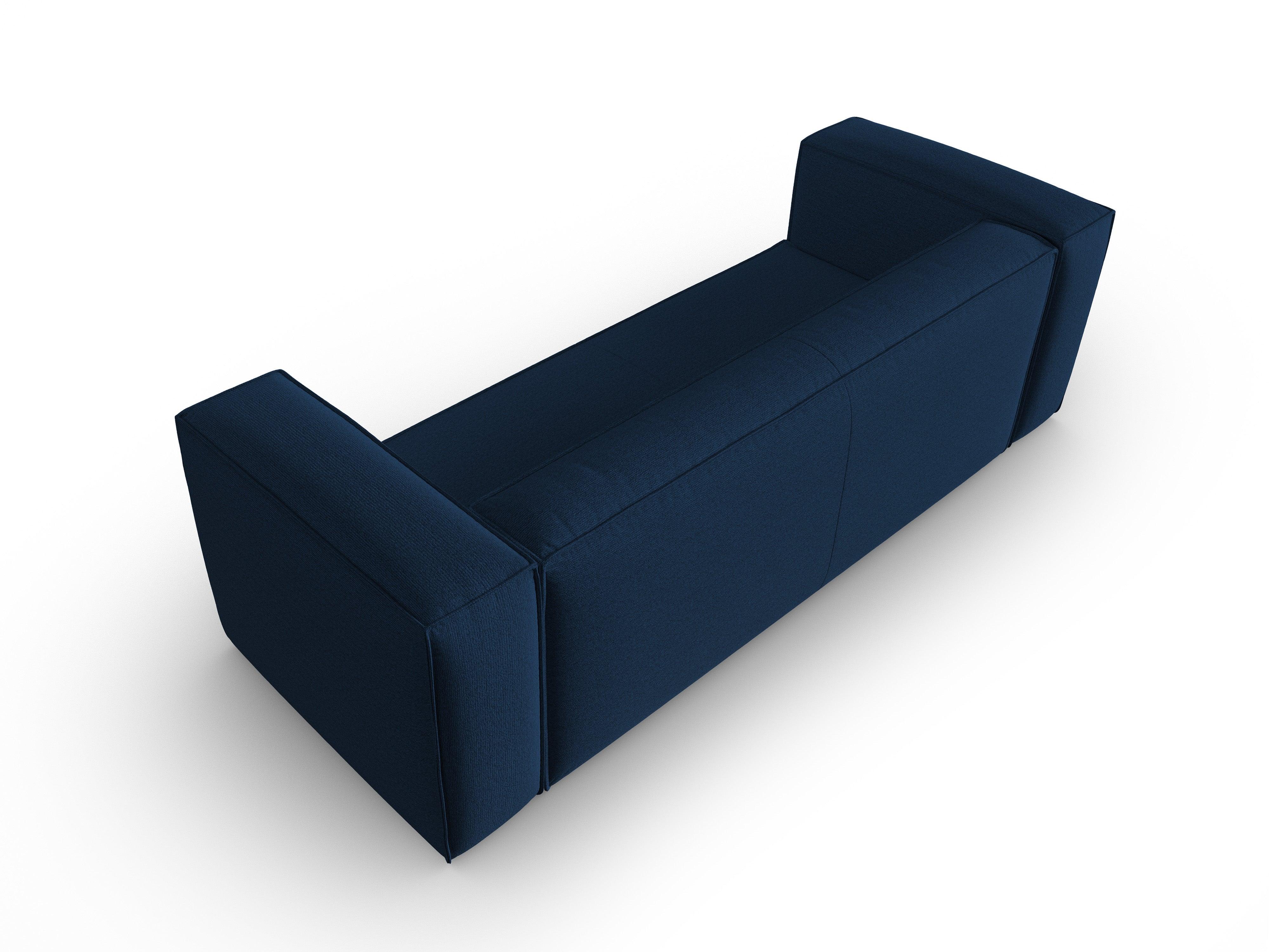 4-Sitzer-Sofa MACKAY dunkelblau Bouclé