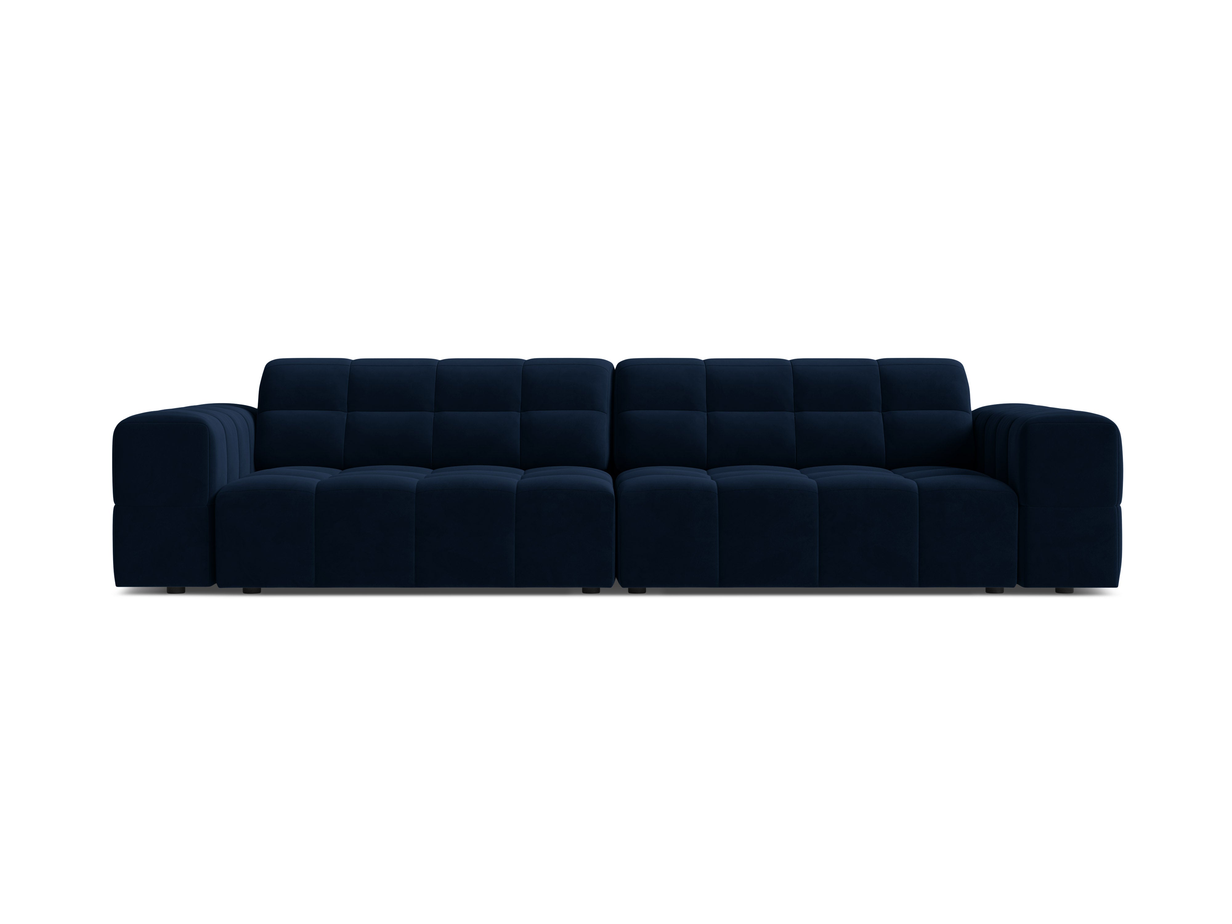 Samtsofa 4-Personen Chicago Royal Granatapfel