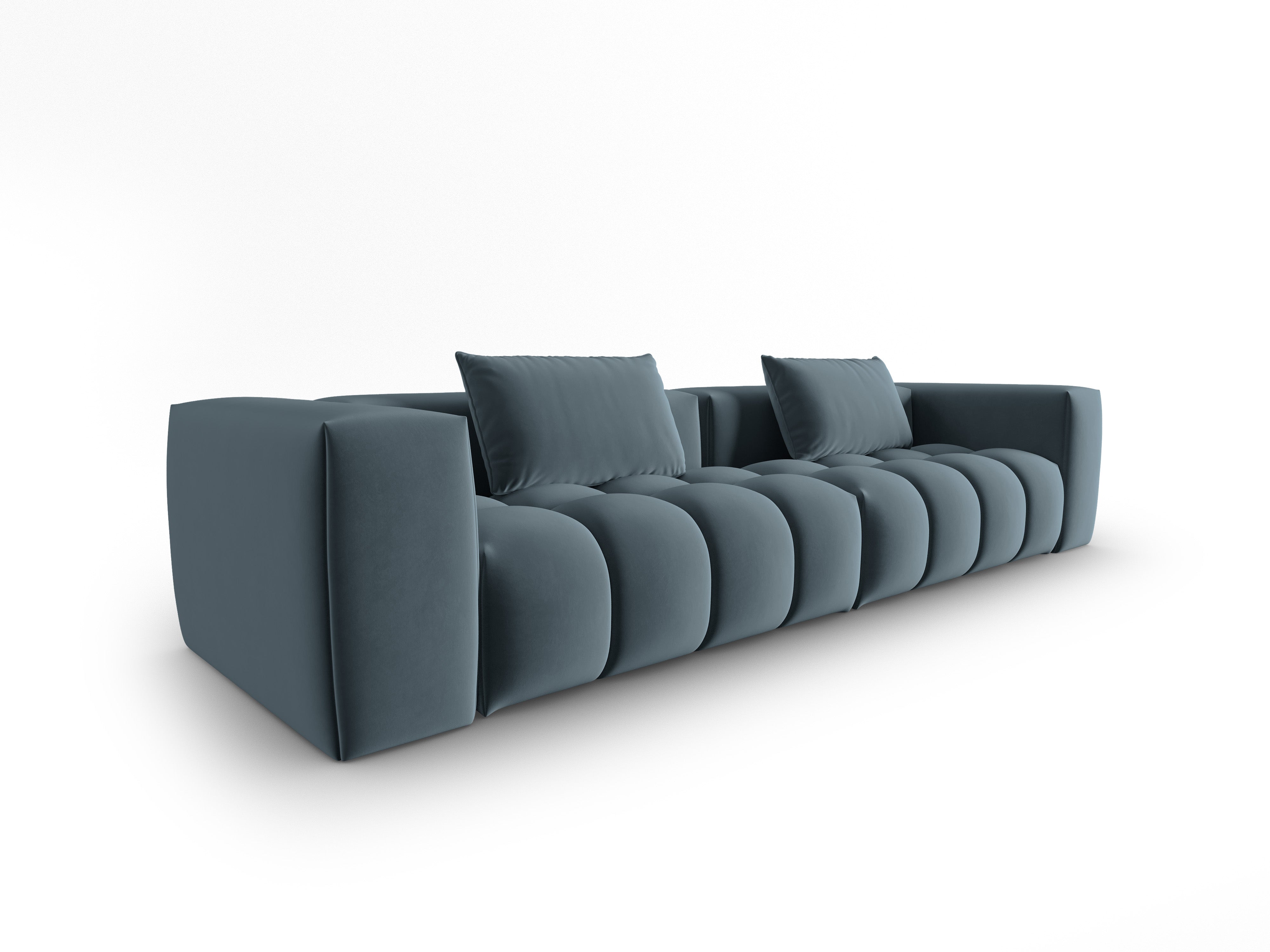 Velvet Sofa for 5 People VERONA blue