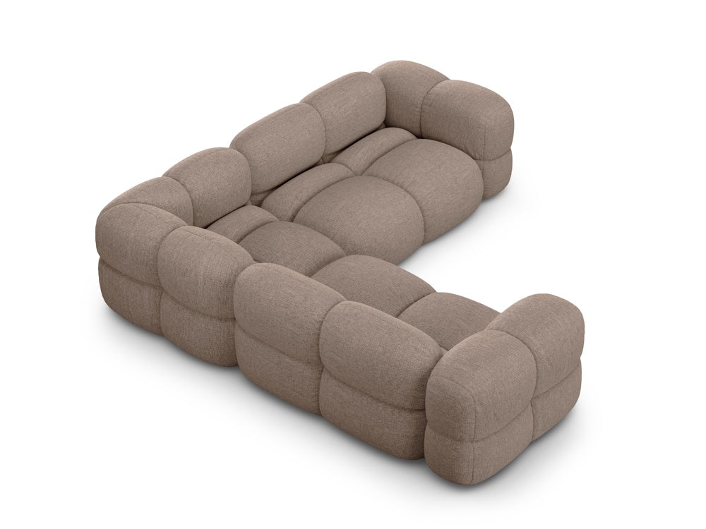 Symmetrical Corner Sofa LORETTO Cappuccino