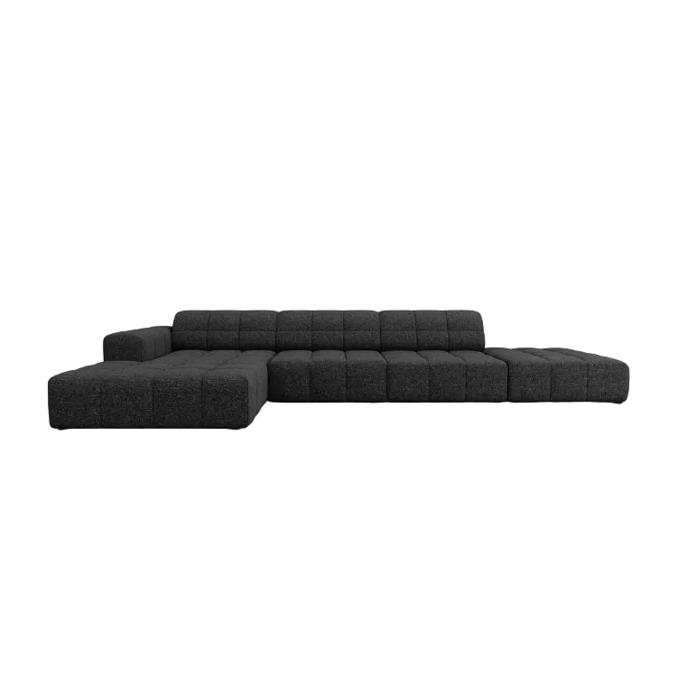 Linkseecke 5-Personen Chicago Black Szenil
