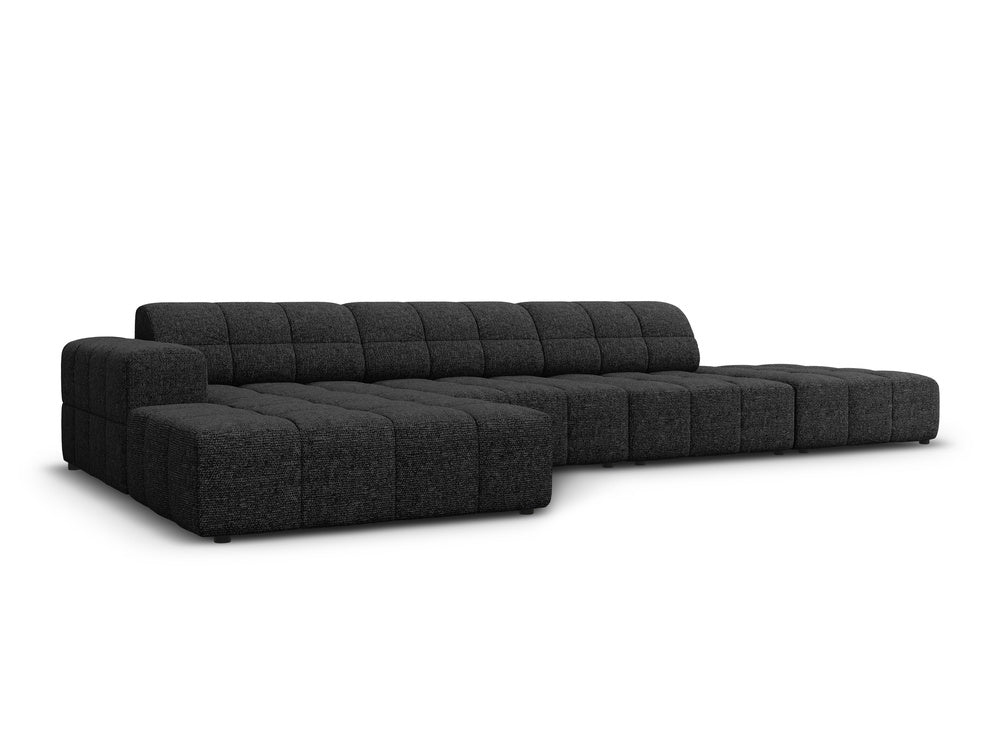Linkseecke 5-Personen Chicago Black Szenil