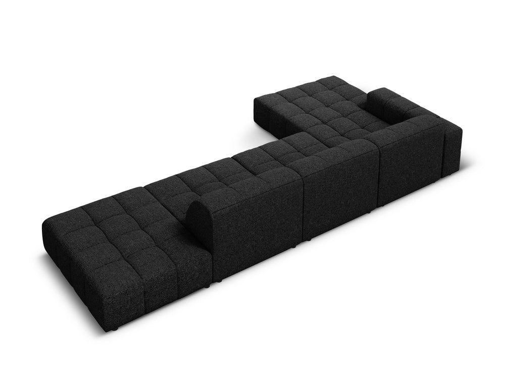 Linkseecke 5-Personen Chicago Black Szenil