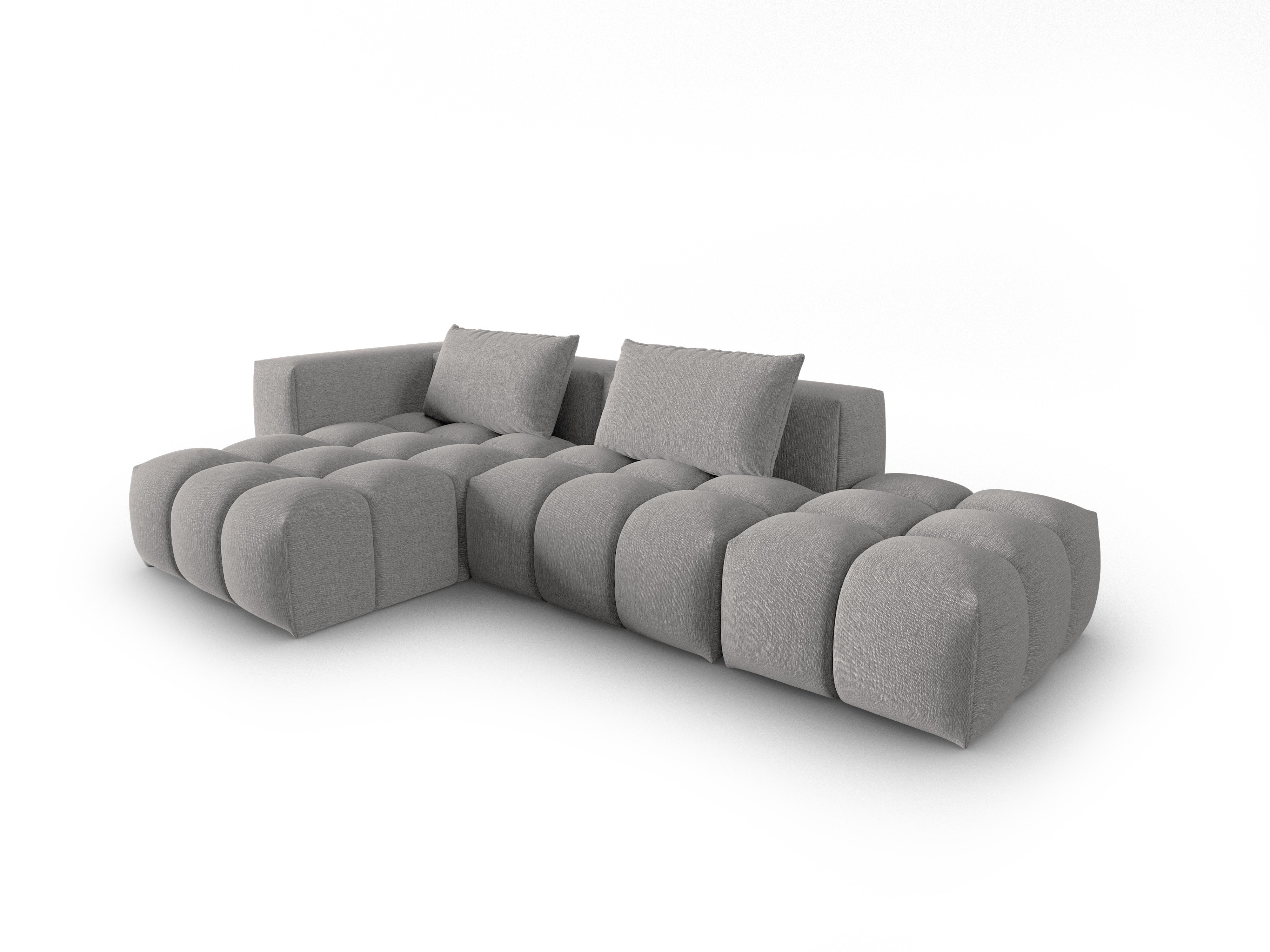 Ecksofa für 4 Personen linksseitig offen VERONA warmgrau