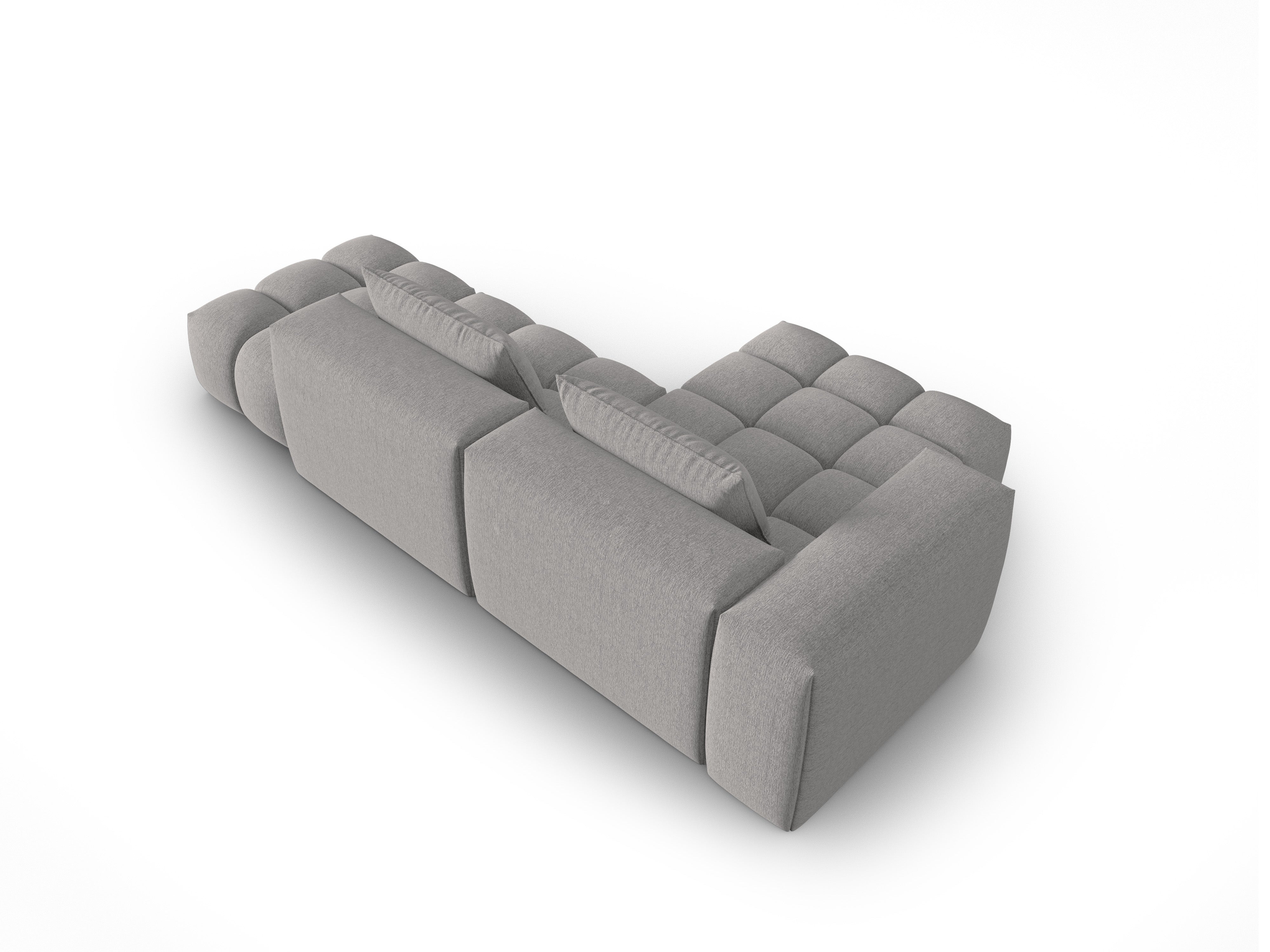 Ecksofa für 4 Personen linksseitig offen VERONA warmgrau