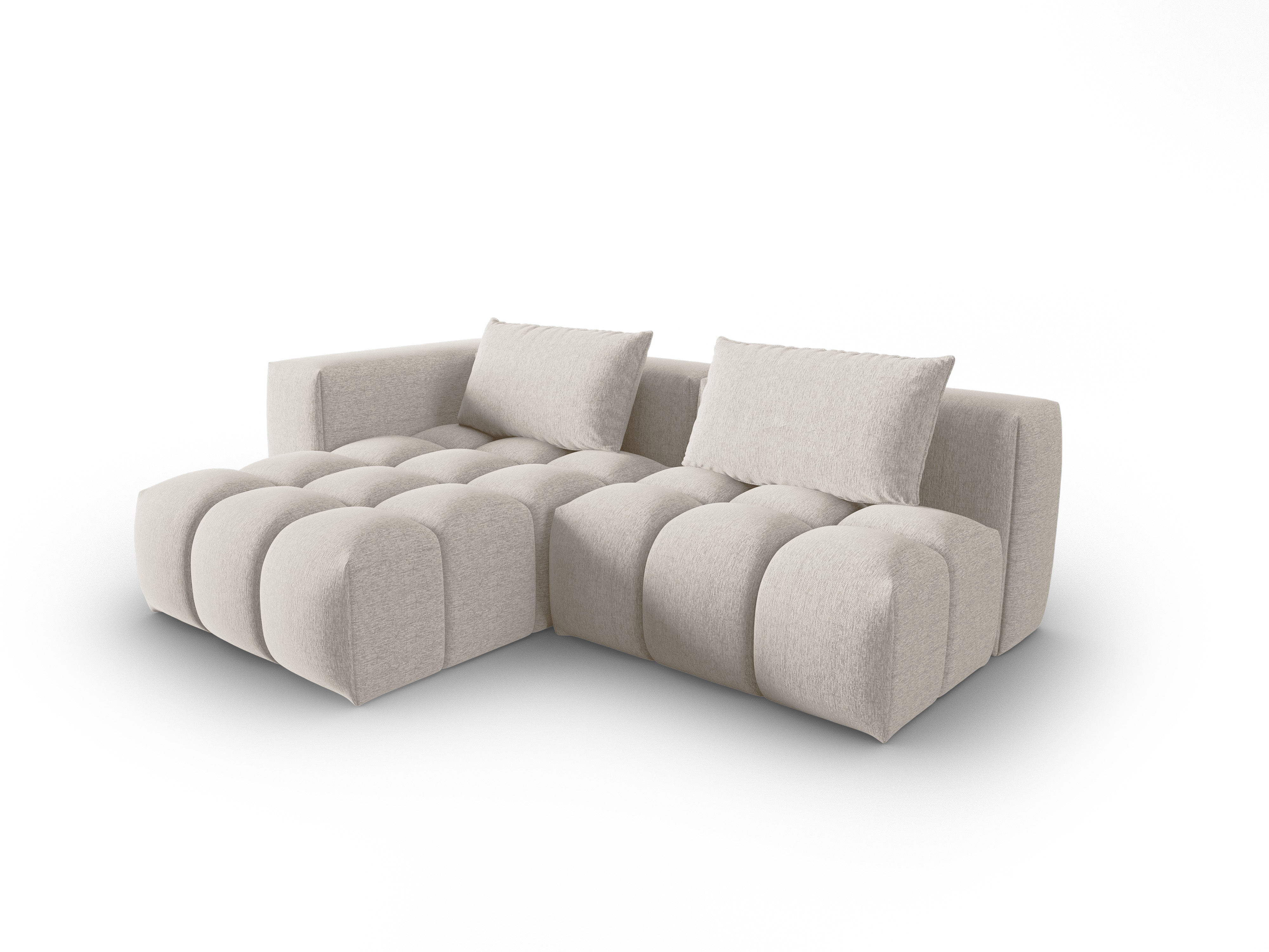 3-sitziges offenes linksseitiges Ecksofa VERONA beige