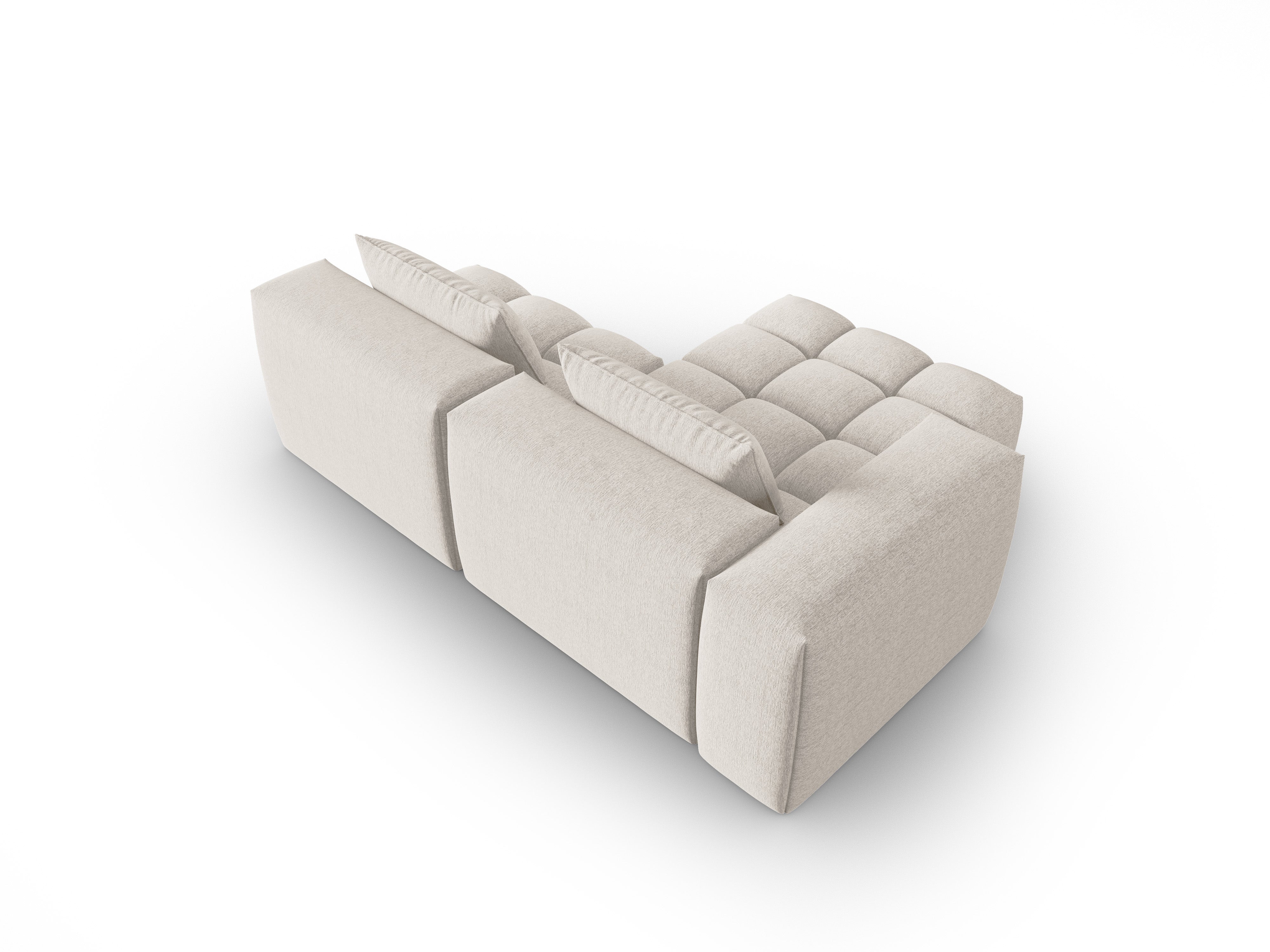 3-sitziges offenes linksseitiges Ecksofa VERONA beige