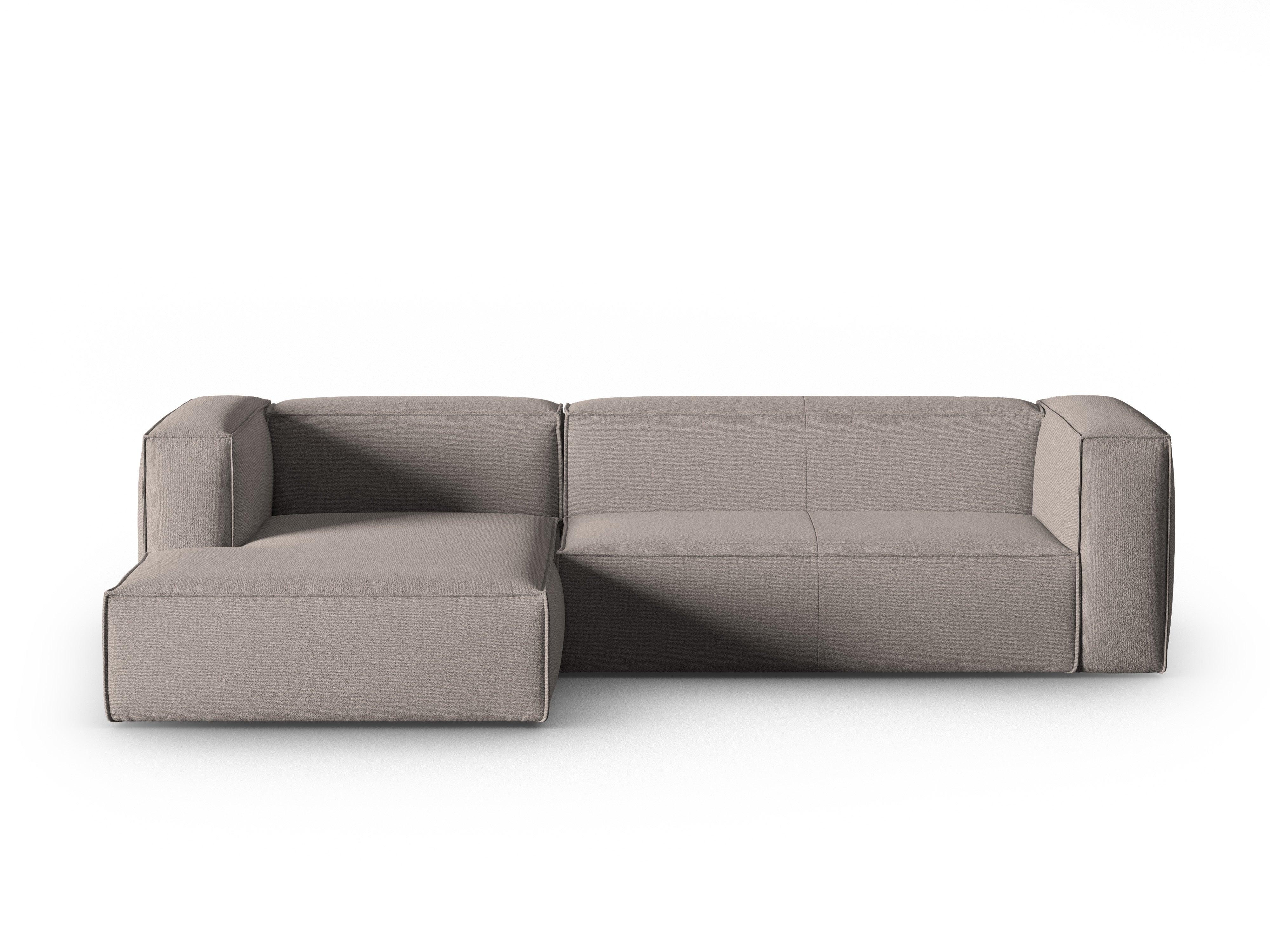 Ecksofa 4-Sitzer links MACKAY Cappuccino Boucle