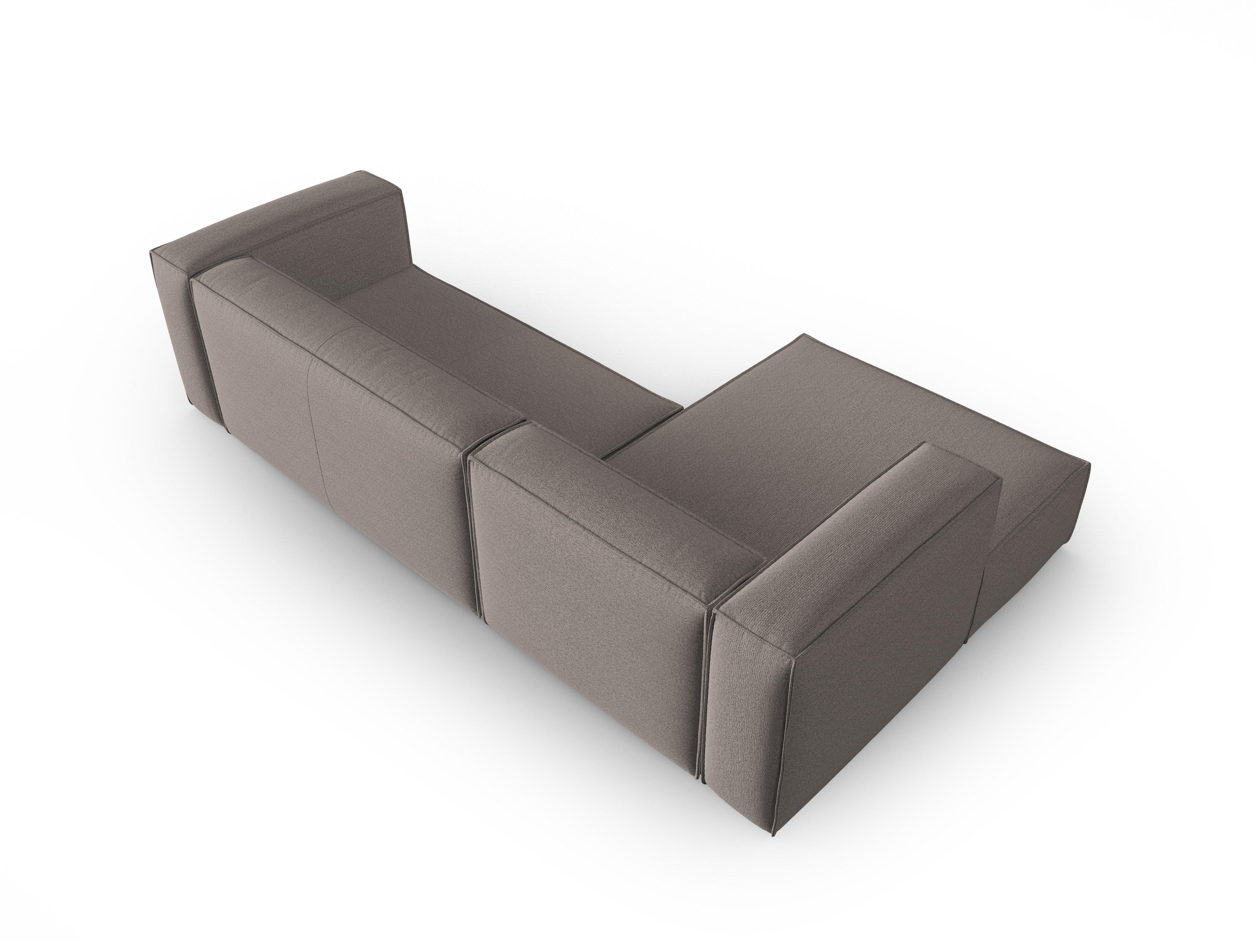 Ecksofa 4-Sitzer links MACKAY Cappuccino Boucle