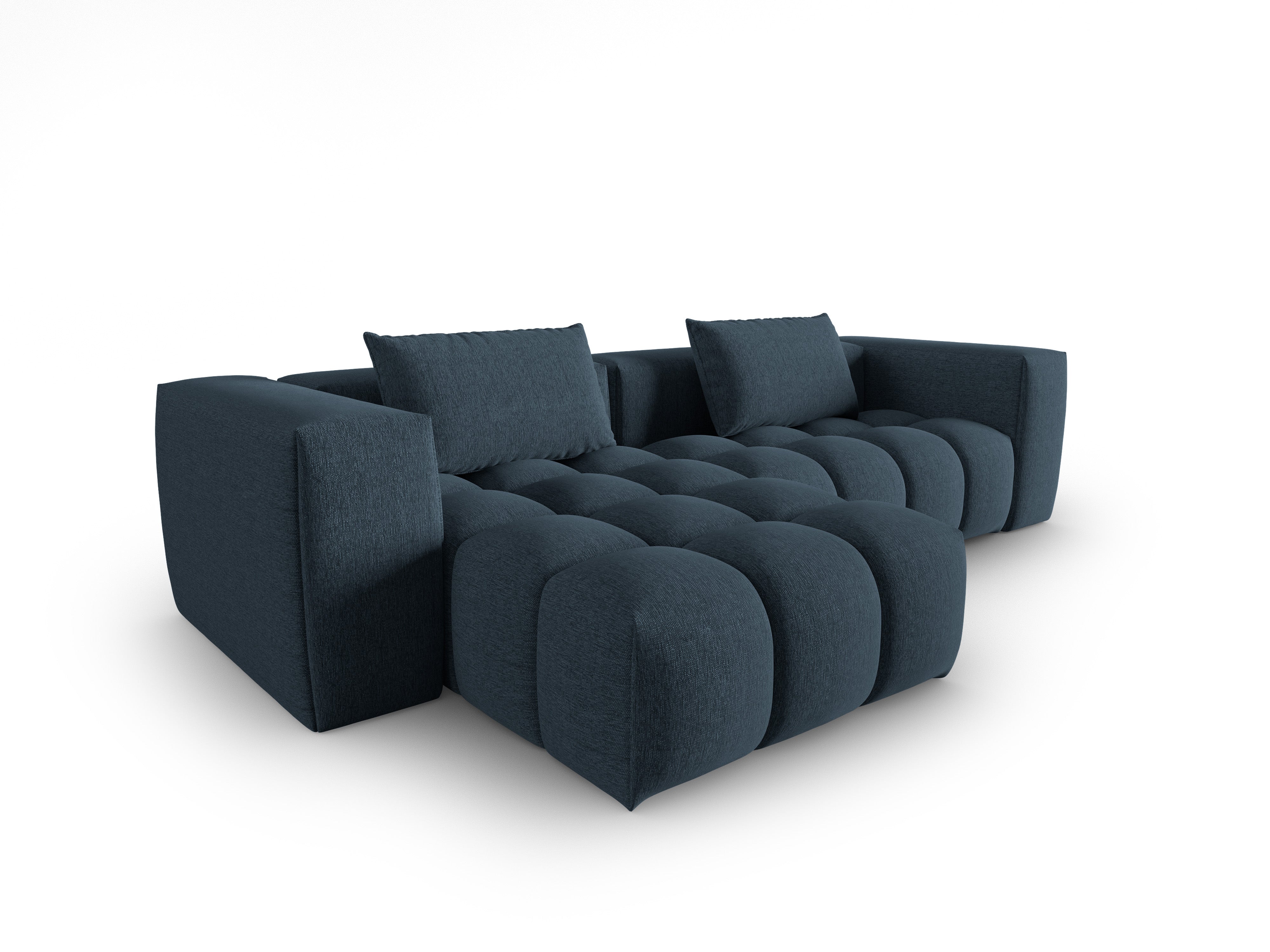 3-sitziges linksseitiges Ecksofa VERONA dunkelblau
