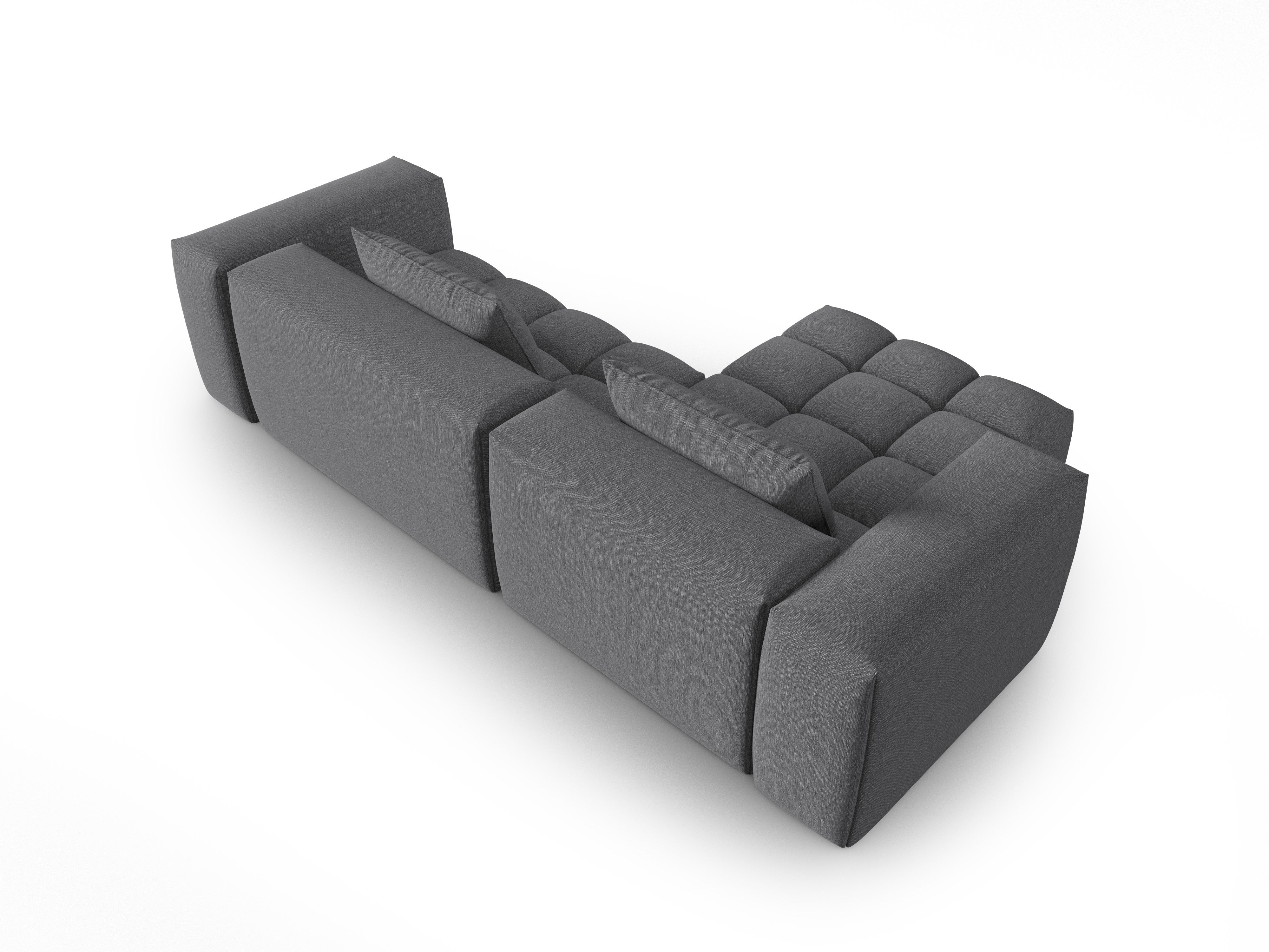 3-sitziges linksseitiges Ecksofa VERONA grau