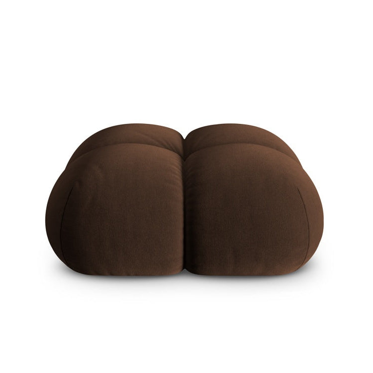 Samt Pouf LORETTO schokoladenbraun