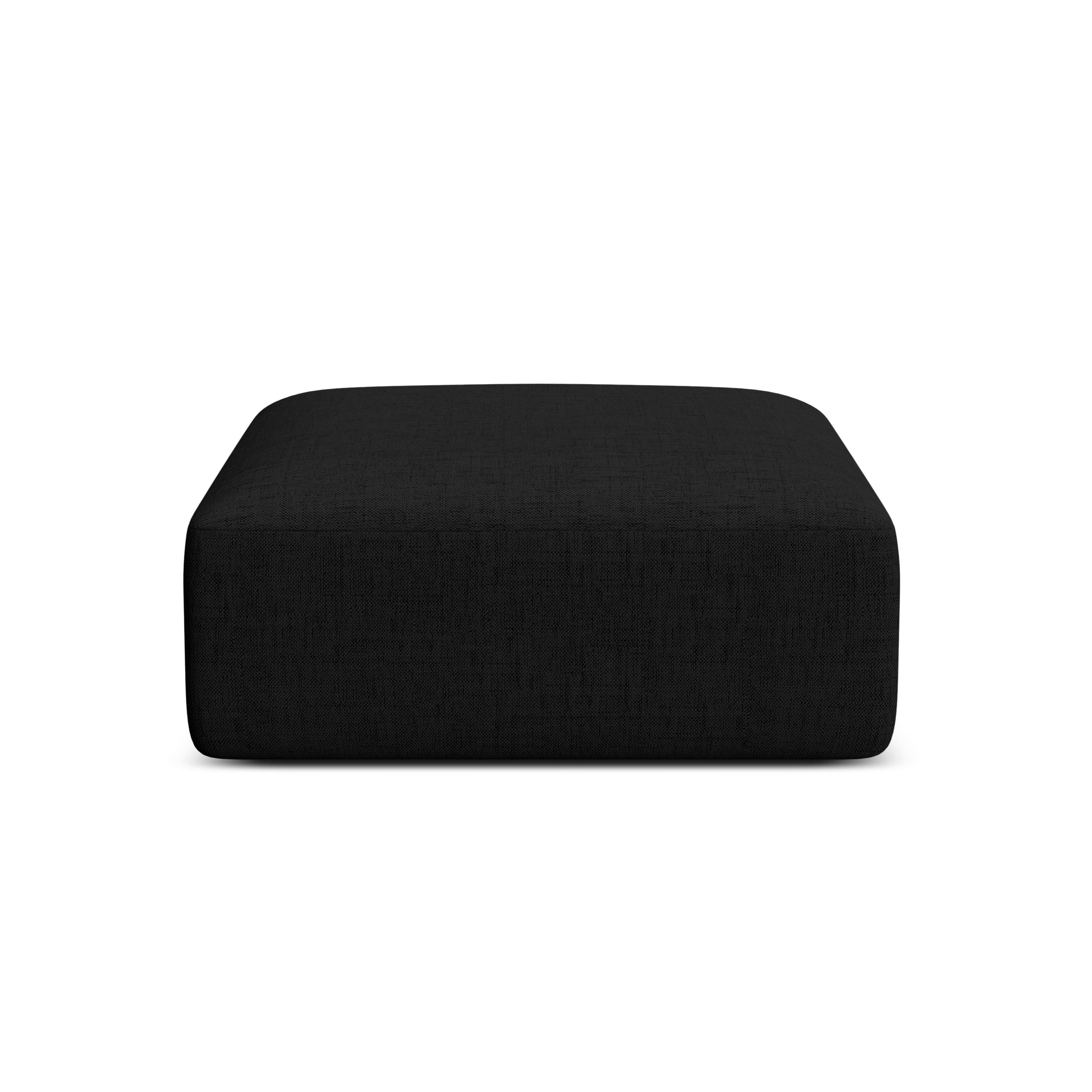 Puf CAMPI schwarzer Chenille