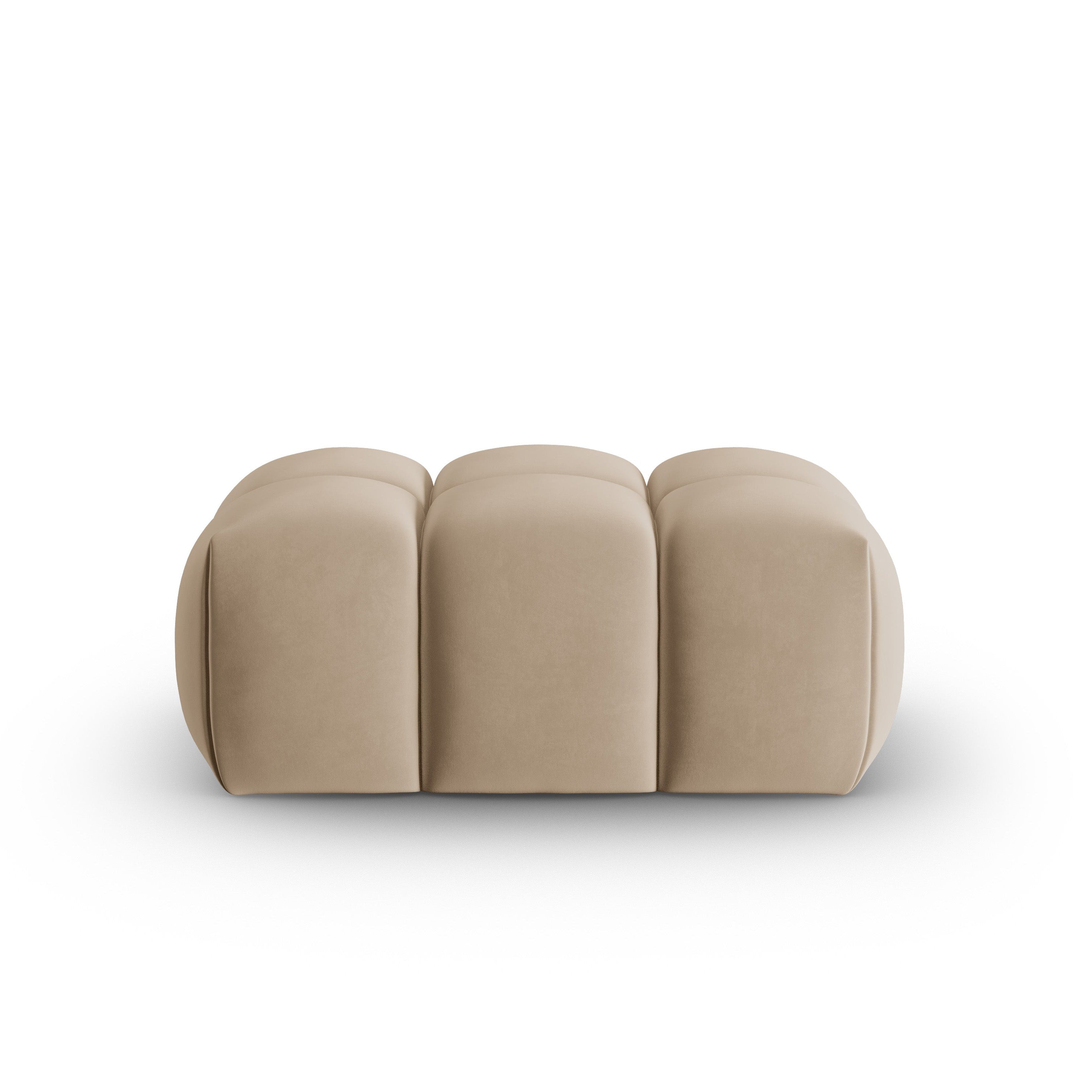 Samtpouf VERONA sandfarben