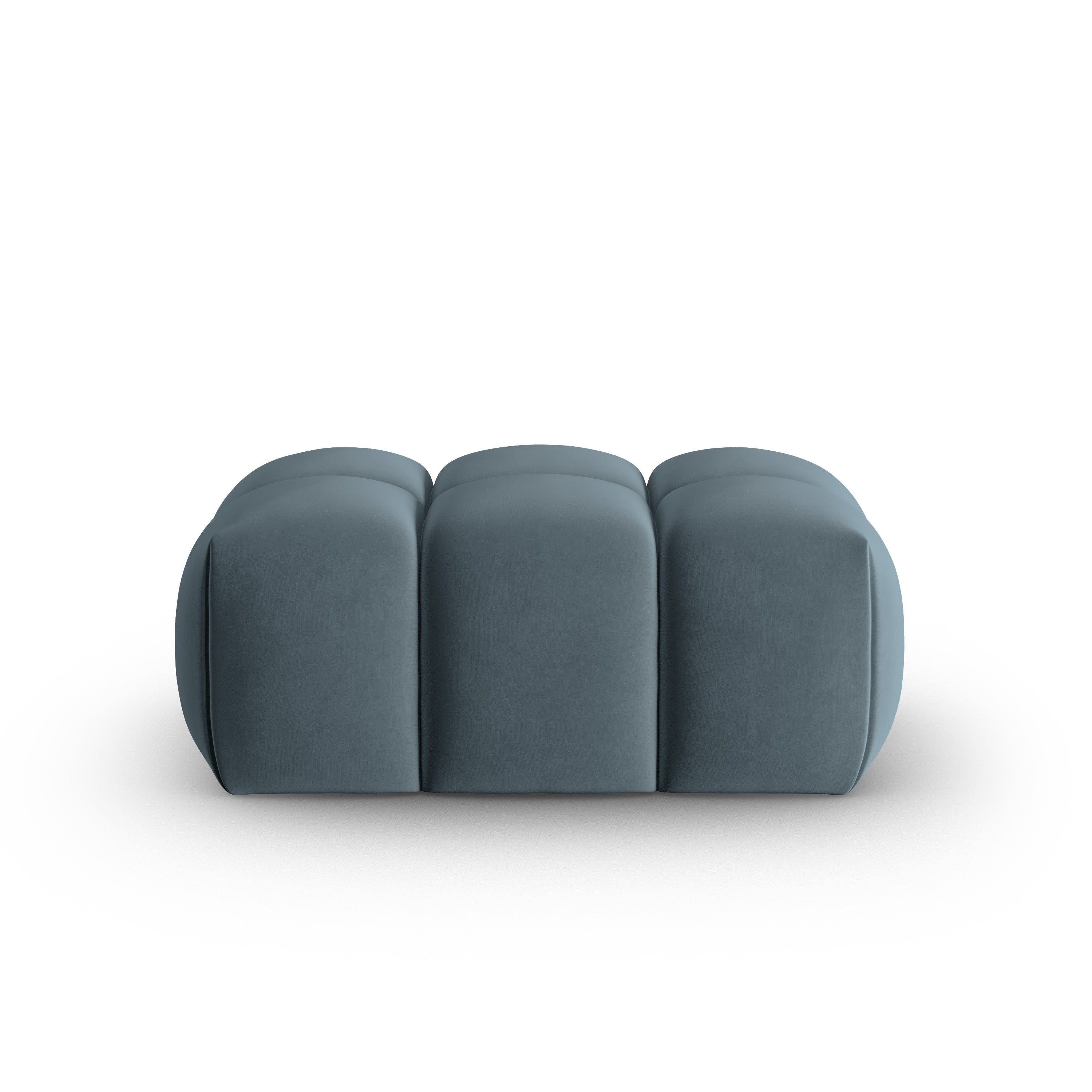 Samt Pouf VERONA blau