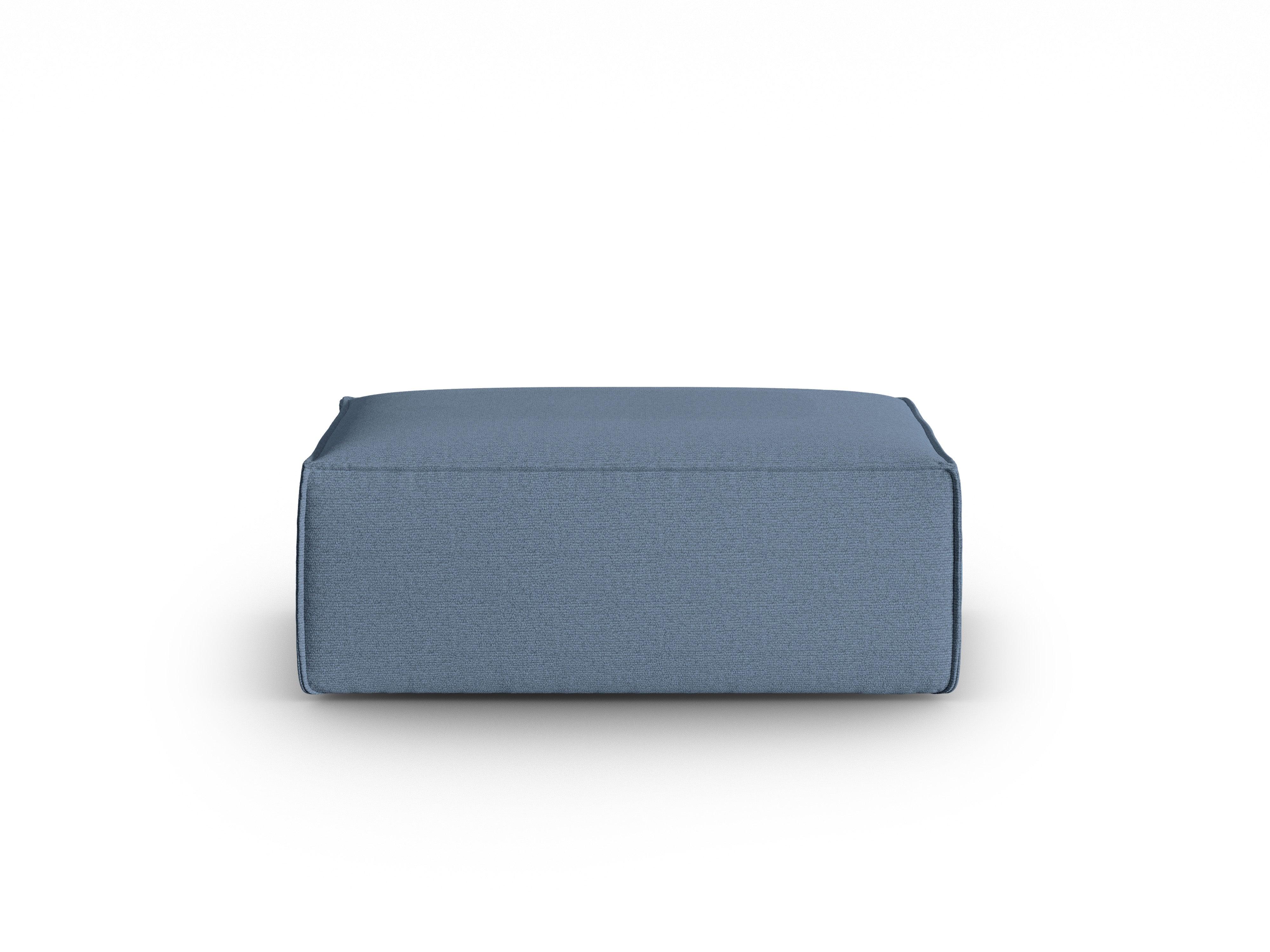 MACKAY Pouf blau Bouclé