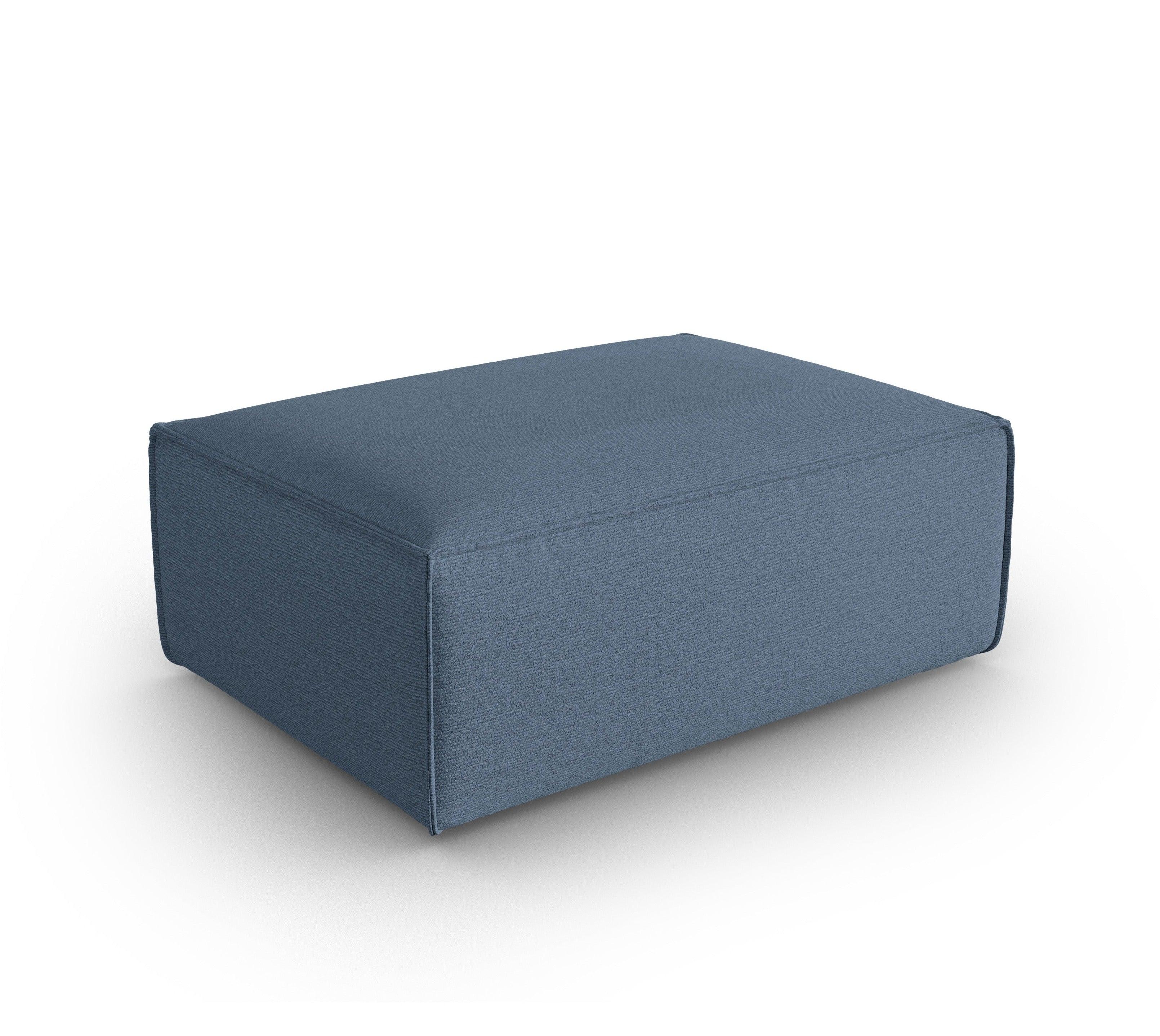 MACKAY Pouf blau Bouclé