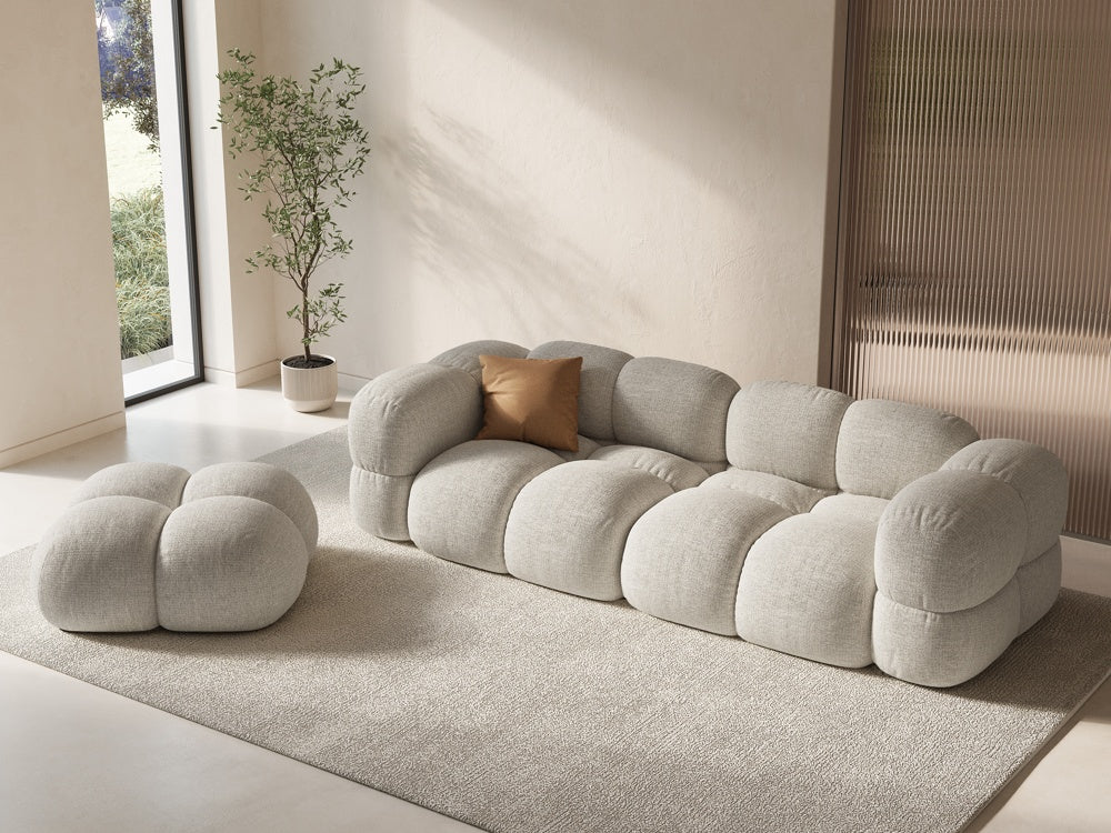 Puf LORETTO hellbeige