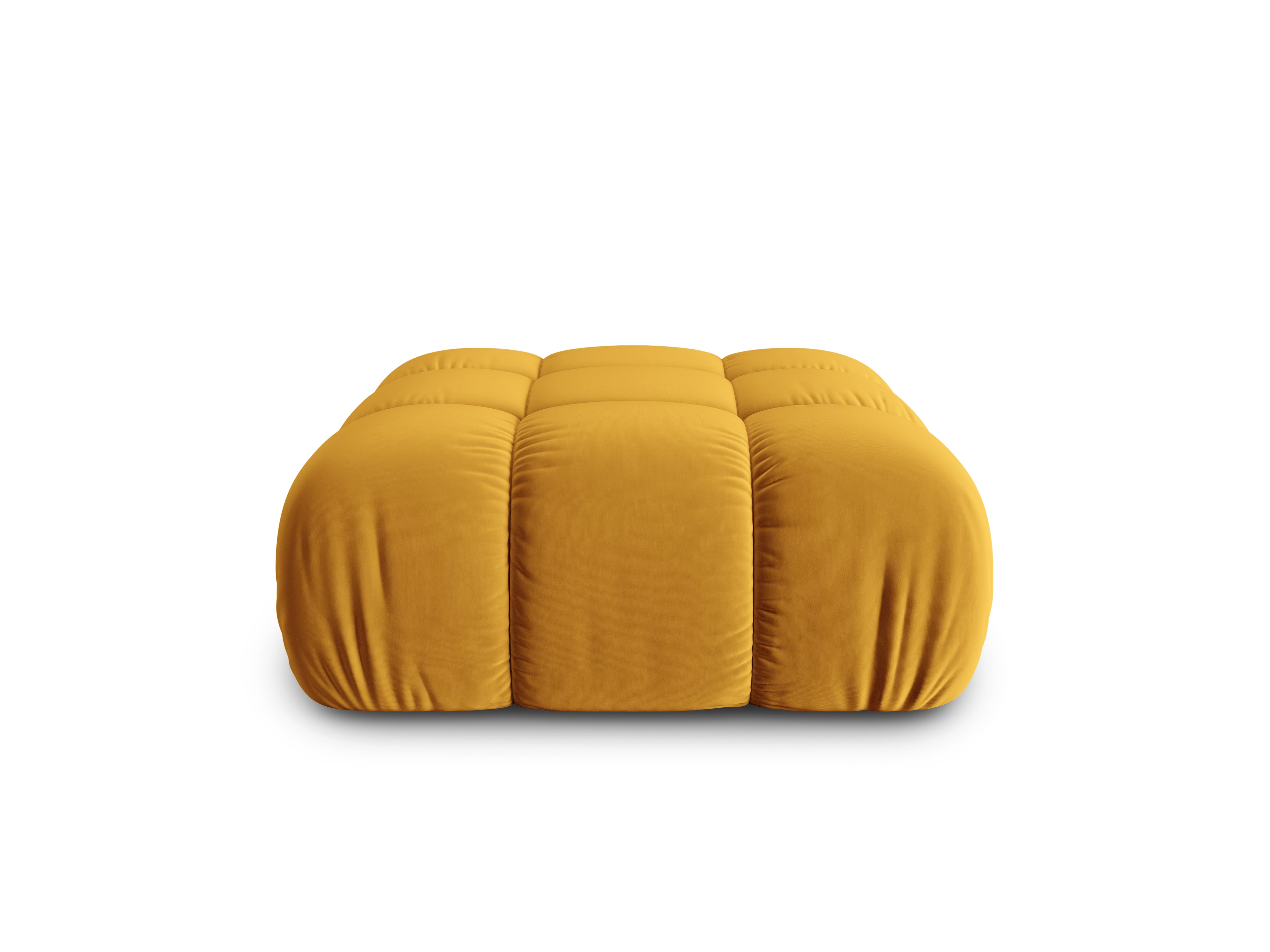Samt Pouf CORTINA gelb