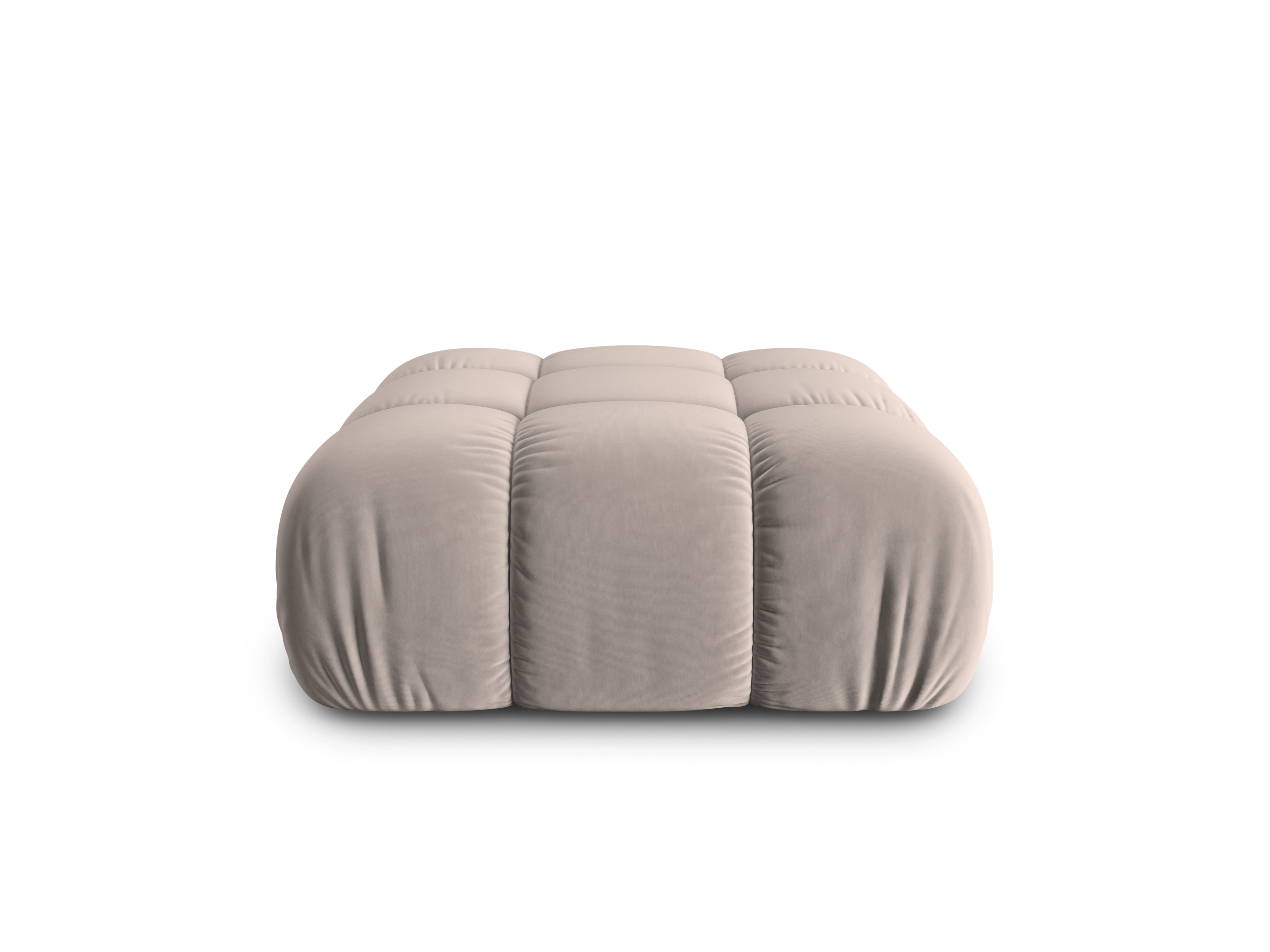 Puff aus Samt CORTINA Cappuccino