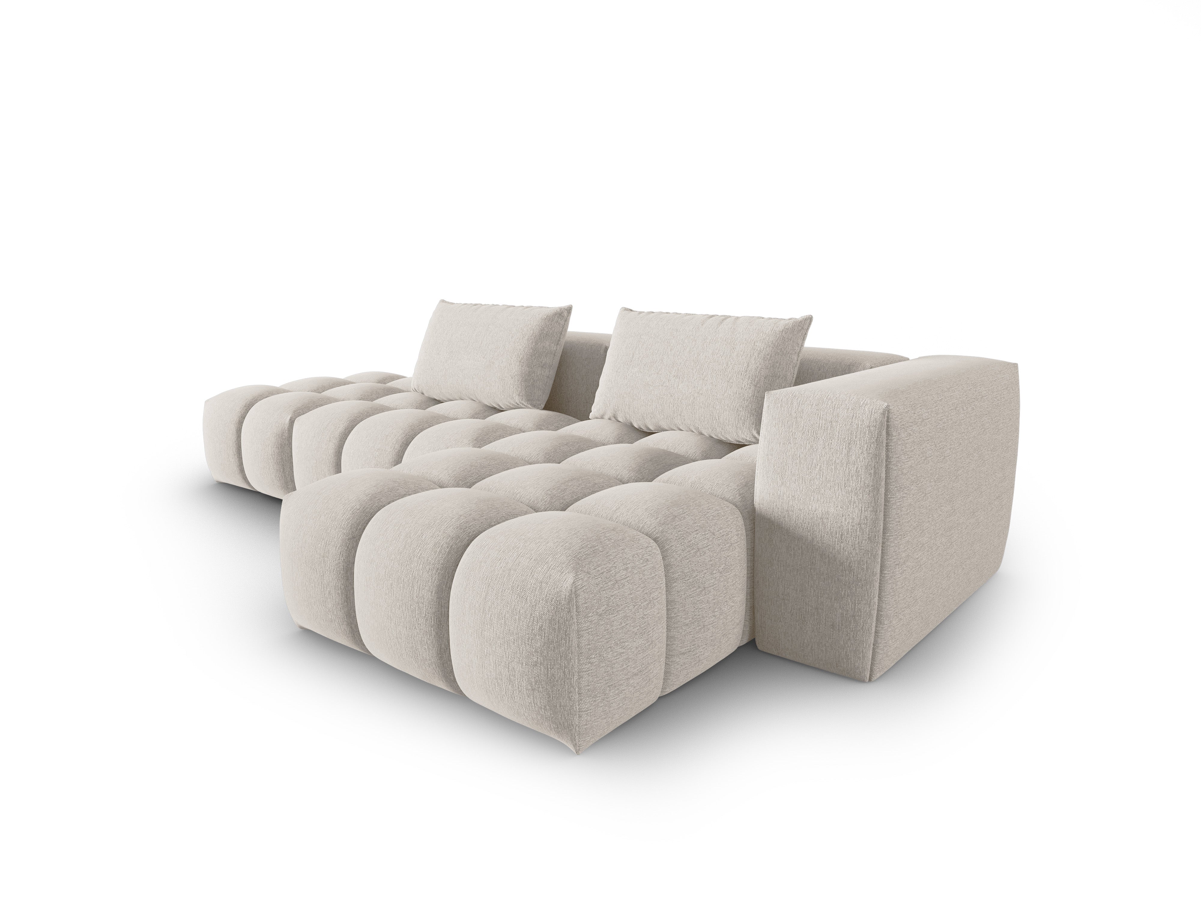 Ecksofa für 4 Personen rechtsseitig offen VERONA beige