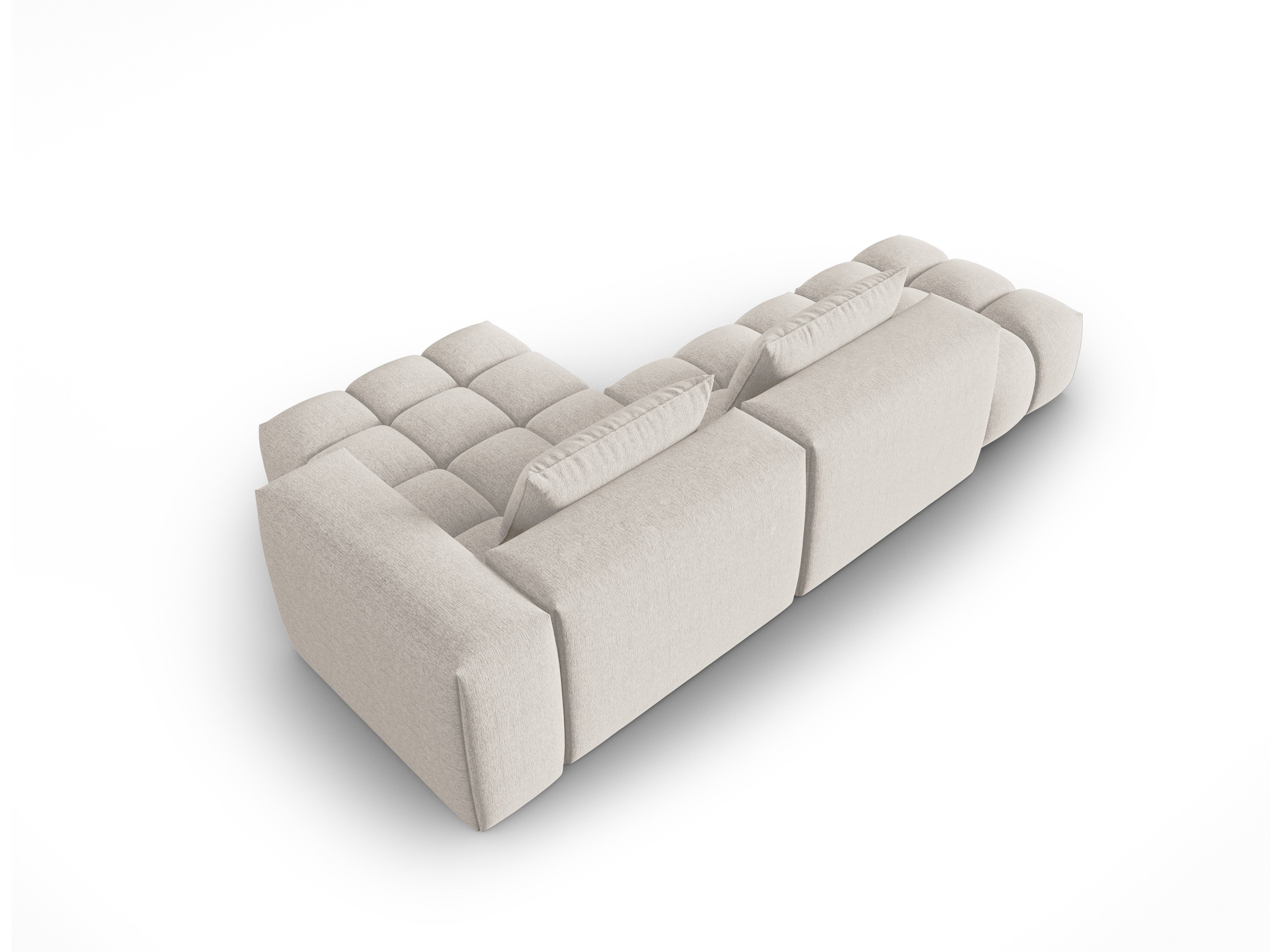 Ecksofa für 4 Personen rechtsseitig offen VERONA beige